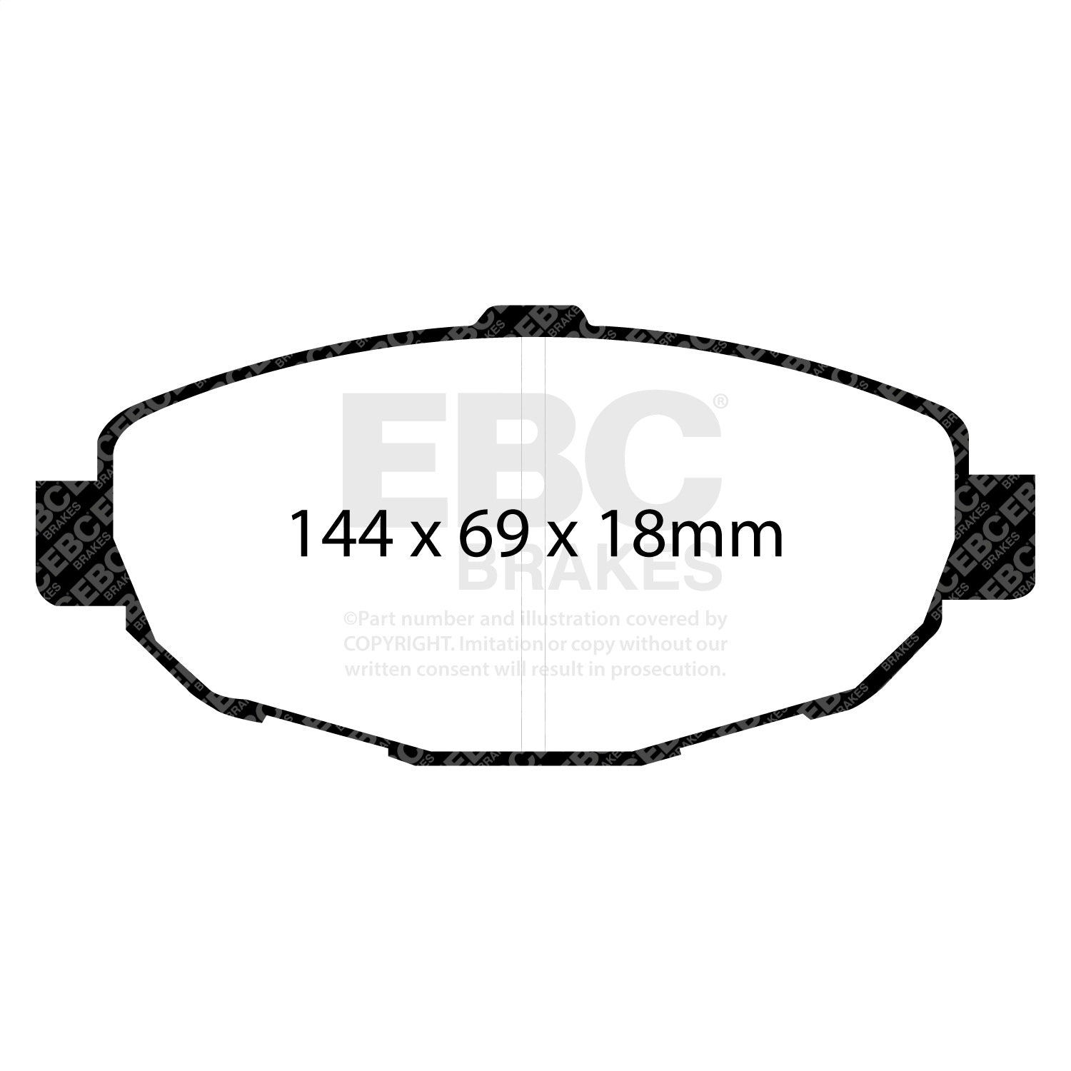 EBC Brakes DP31007C Redstuff Ceramic Low Dust Brake Pads Fits 92-00 SC300 SC400