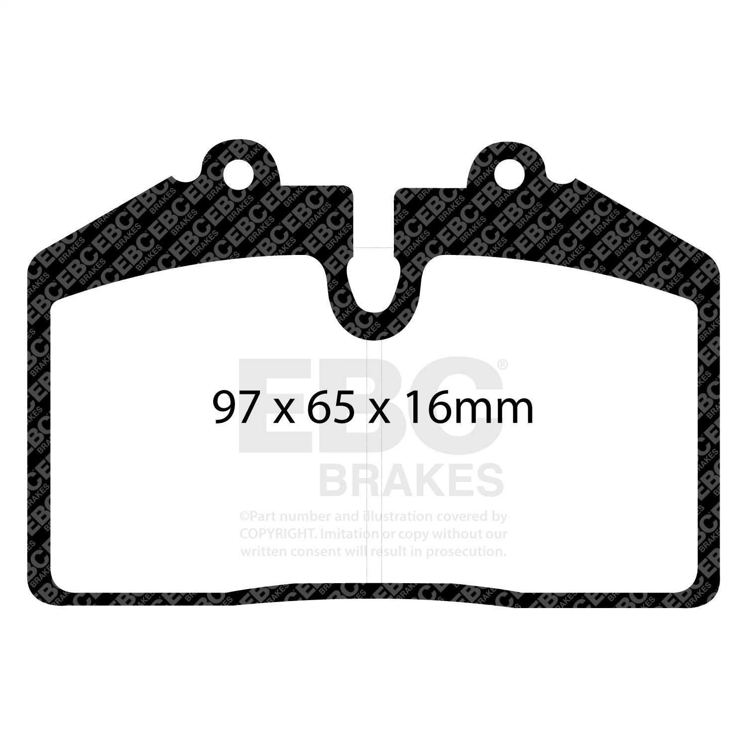 EBC Brakes DP41013R Yellowstuff Street And Track Brake Pads Fits 911 Mangusta
