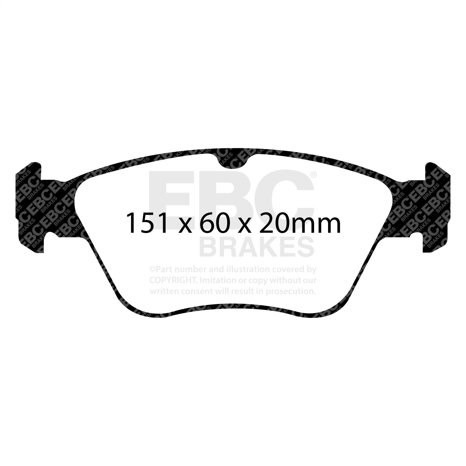 EBC Brakes DP31055C Redstuff Ceramic Low Dust Brake Pads