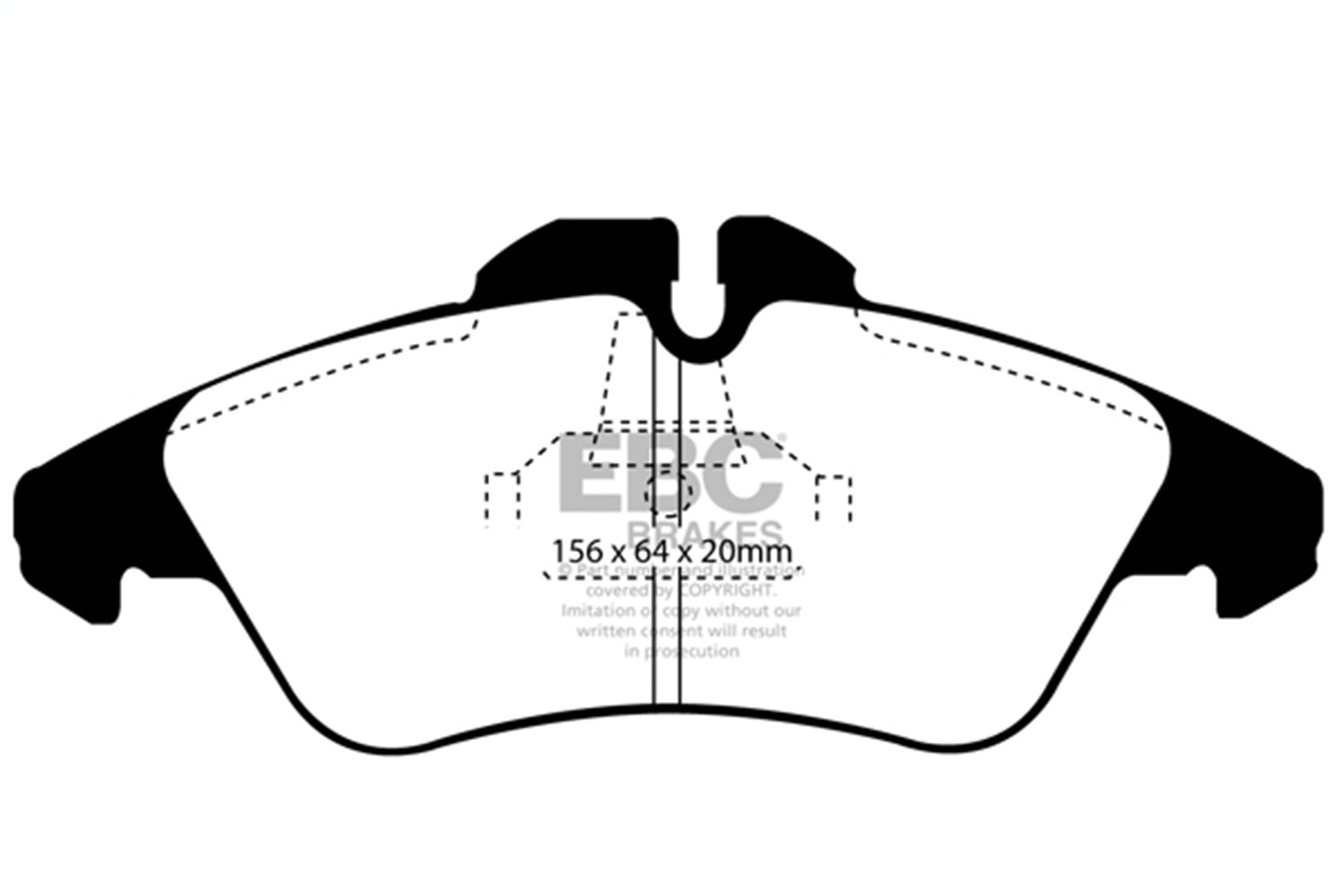 EBC Brakes DP61071 6000 Series Greenstuff Truck/SUV Brakes Disc Pads