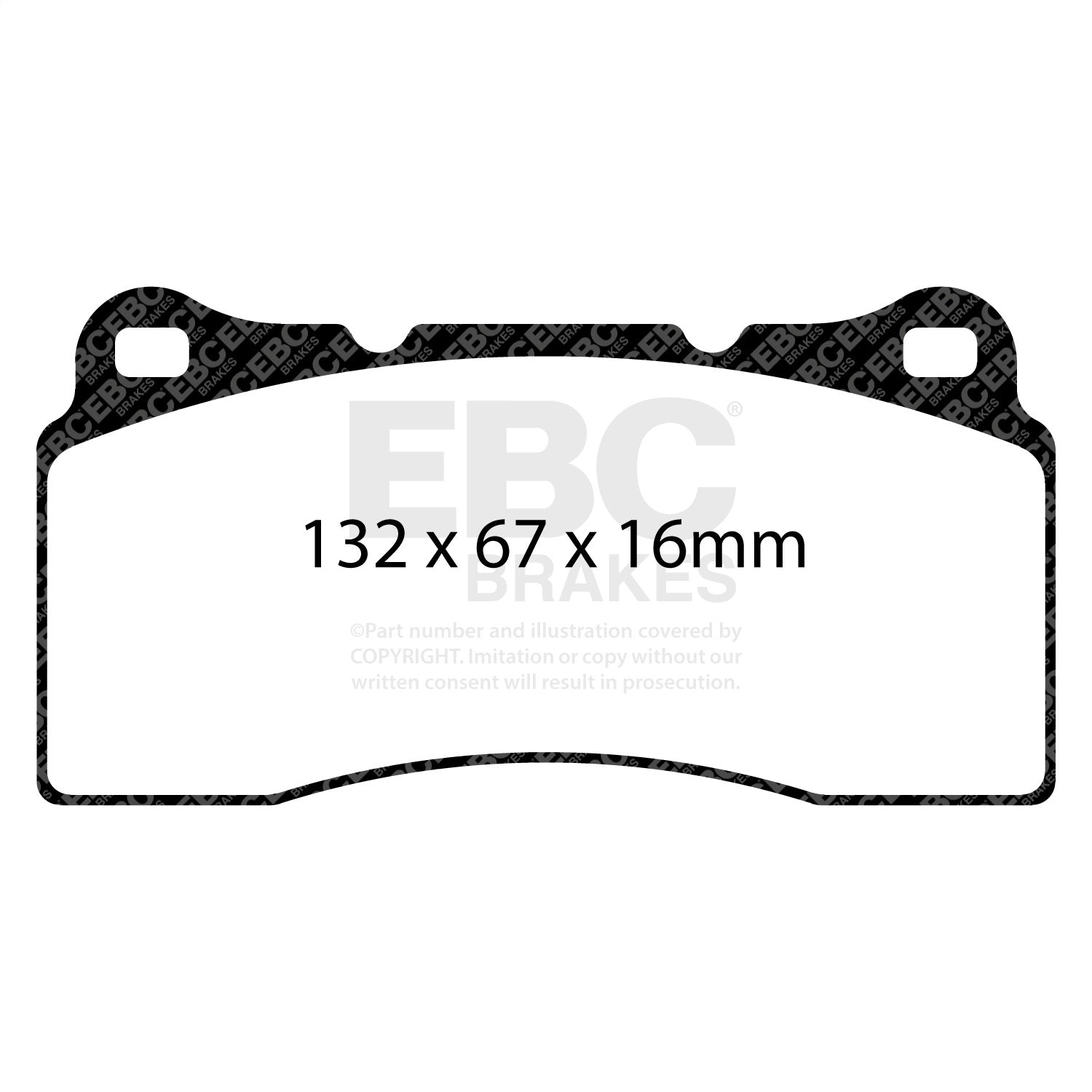 EBC Brakes DP51110NDX Bluestuff NDX Full Race Brake Pads