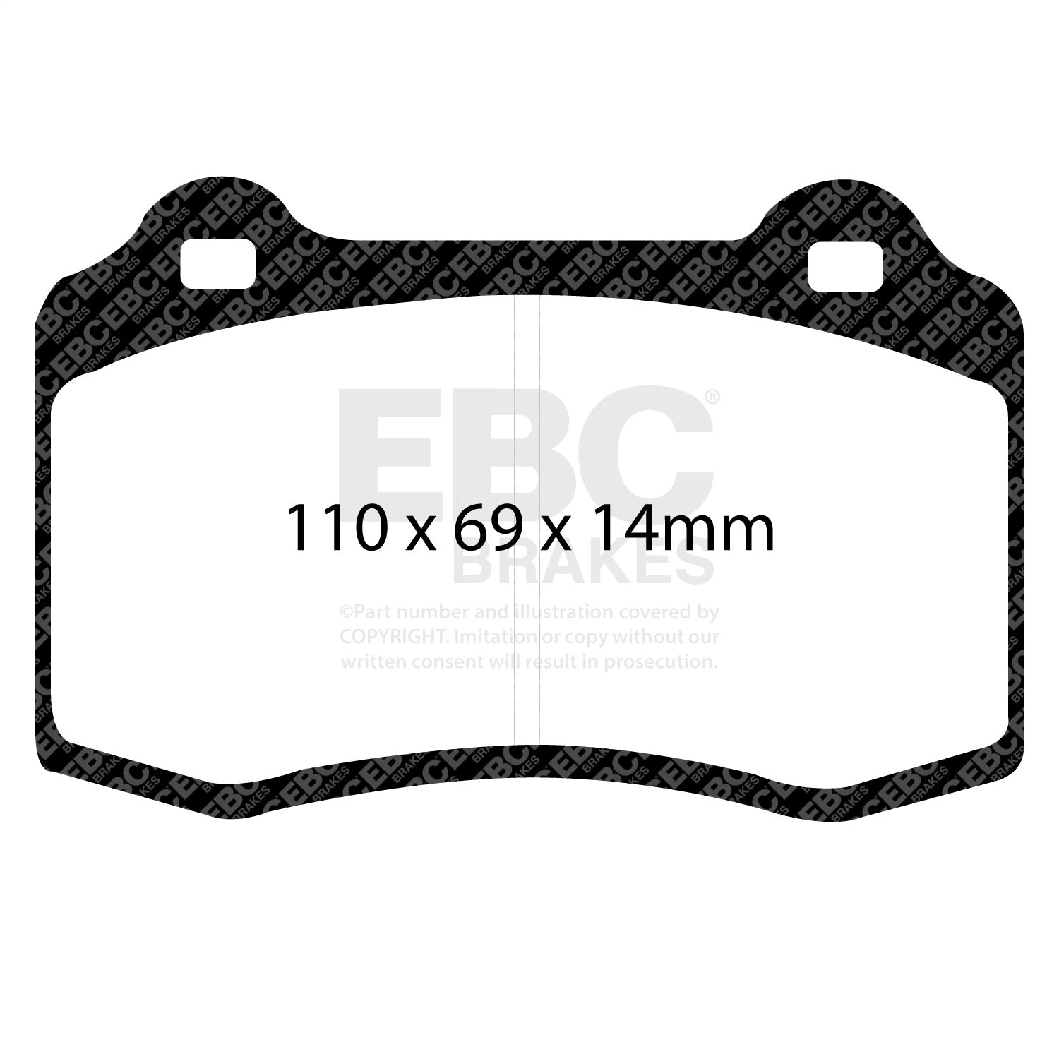 EBC Brakes DP41140R Yellowstuff Street And Track Brake Pads