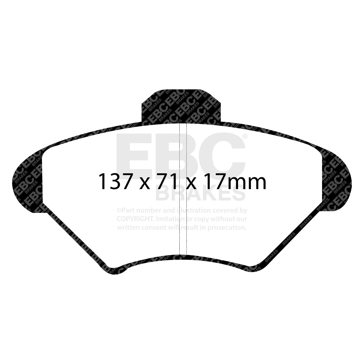 EBC Brakes DP31143C Redstuff Ceramic Low Dust Brake Pads