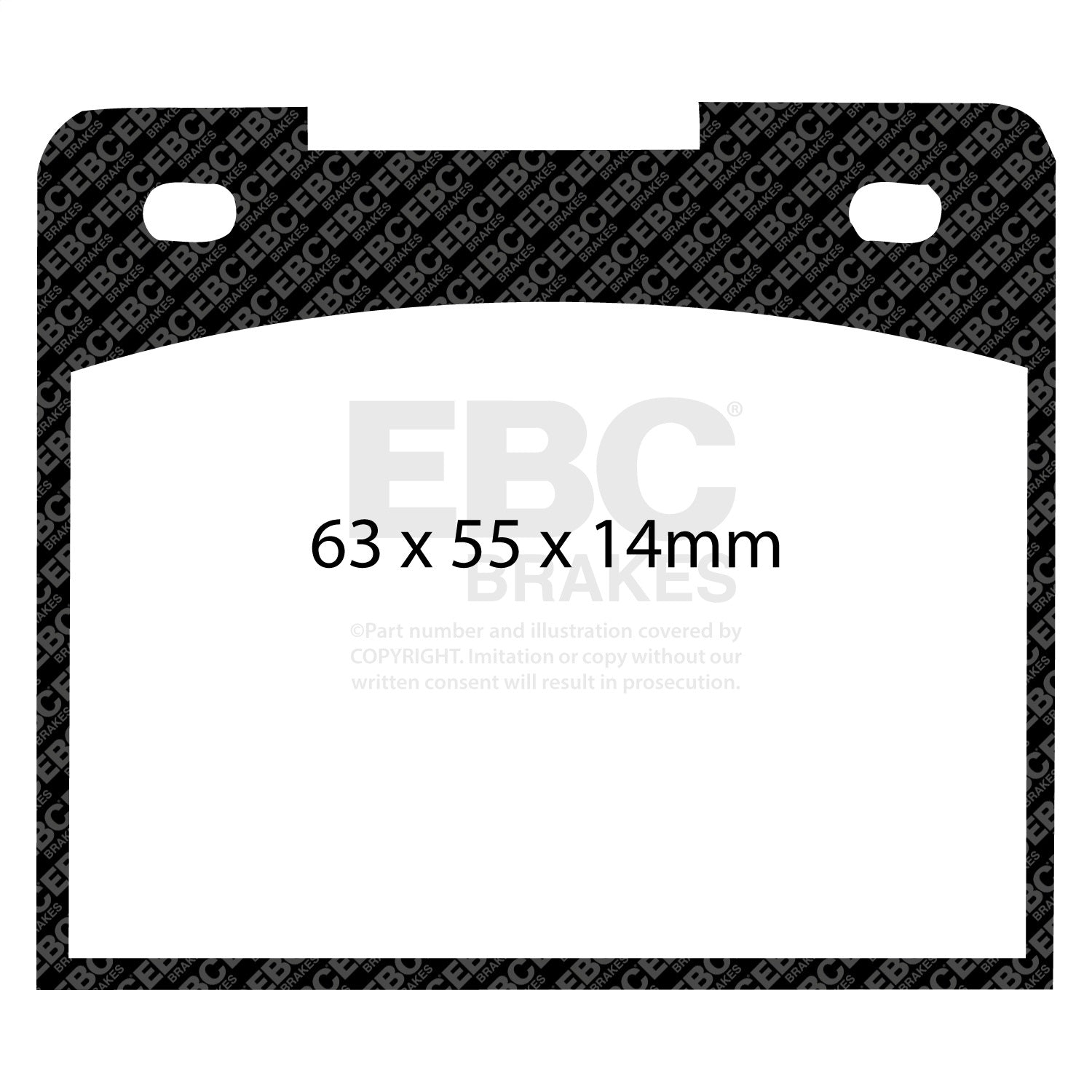EBC Brakes DP3114C Redstuff Ceramic Low Dust Brake Pads Fits 69-93 164 240