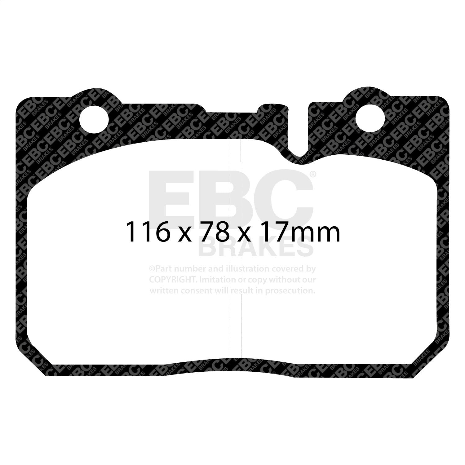 EBC Brakes DP31154C Redstuff Ceramic Low Dust Brake Pads Fits 95-00 LS400