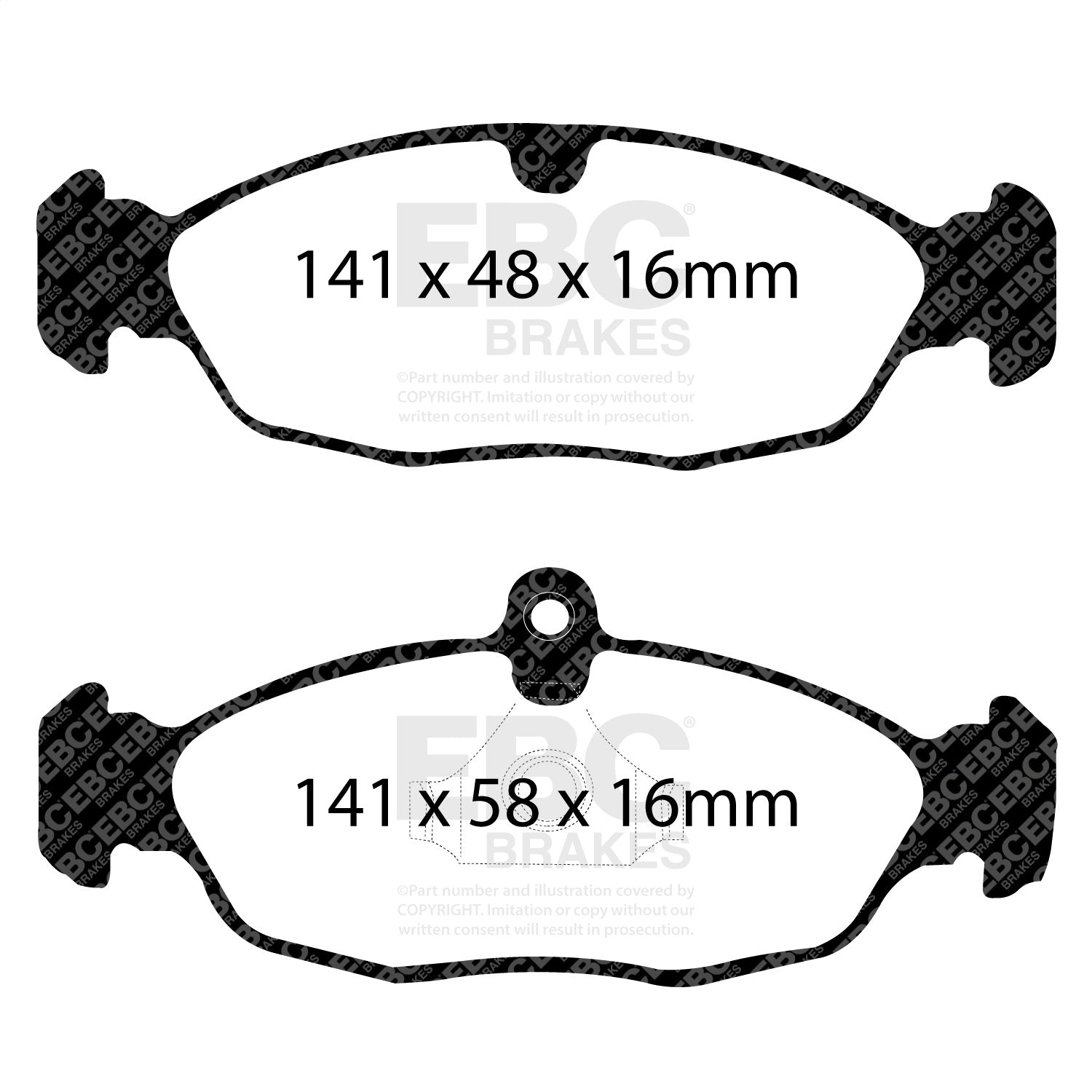 EBC Brakes DP31198C Redstuff Ceramic Low Dust Brake Pads