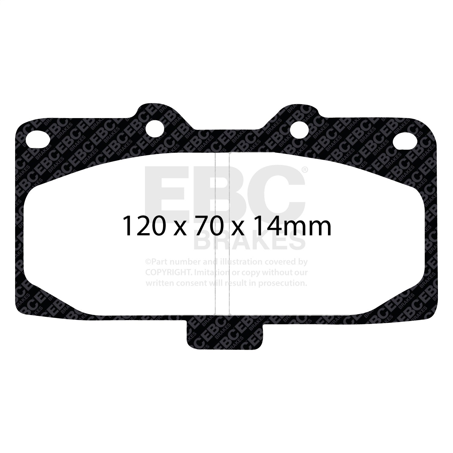 EBC Brakes DP41200R Yellowstuff Street And Track Brake Pads