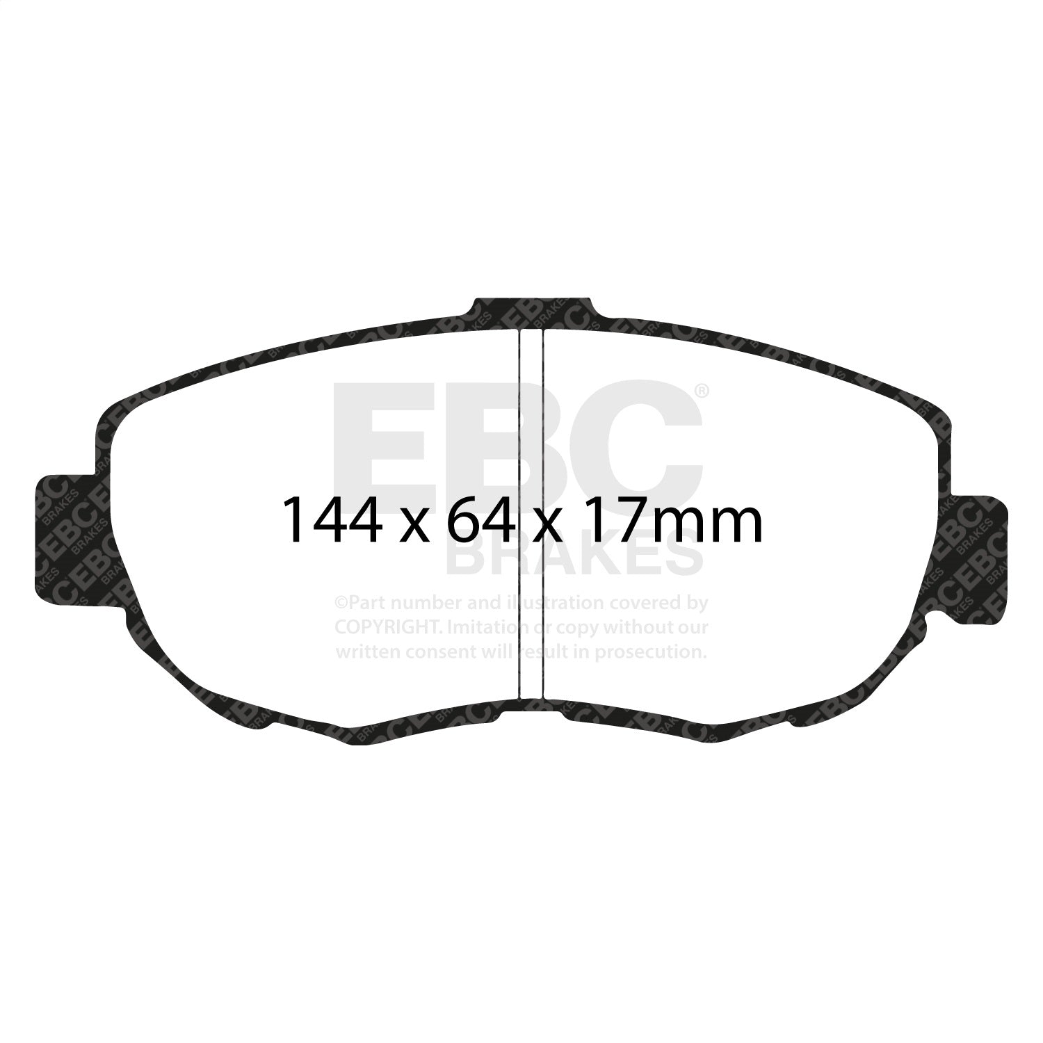 EBC Brakes DP31223C Redstuff Ceramic Low Dust Brake Pads
