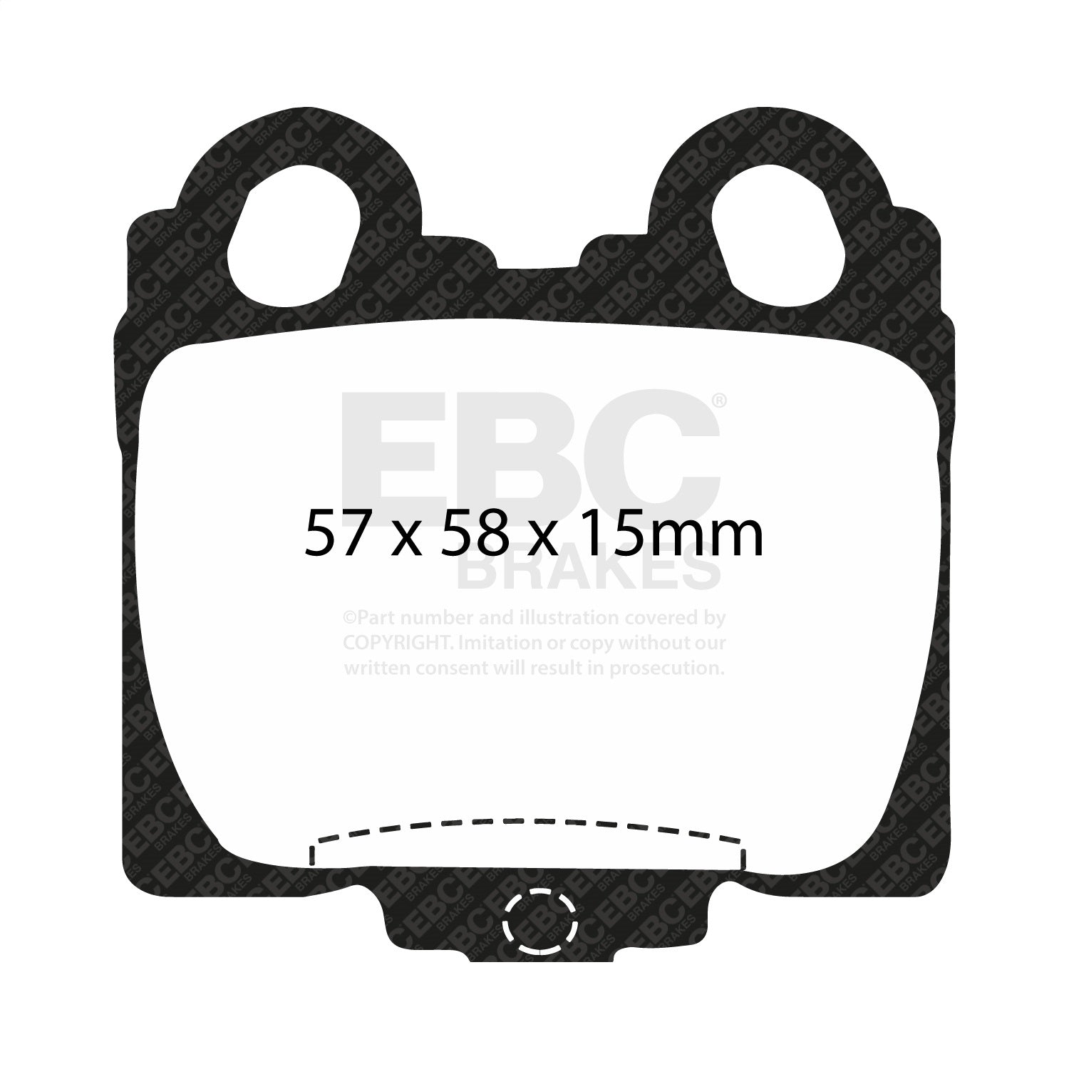 EBC Brakes DP31224C Redstuff Ceramic Low Dust Brake Pads