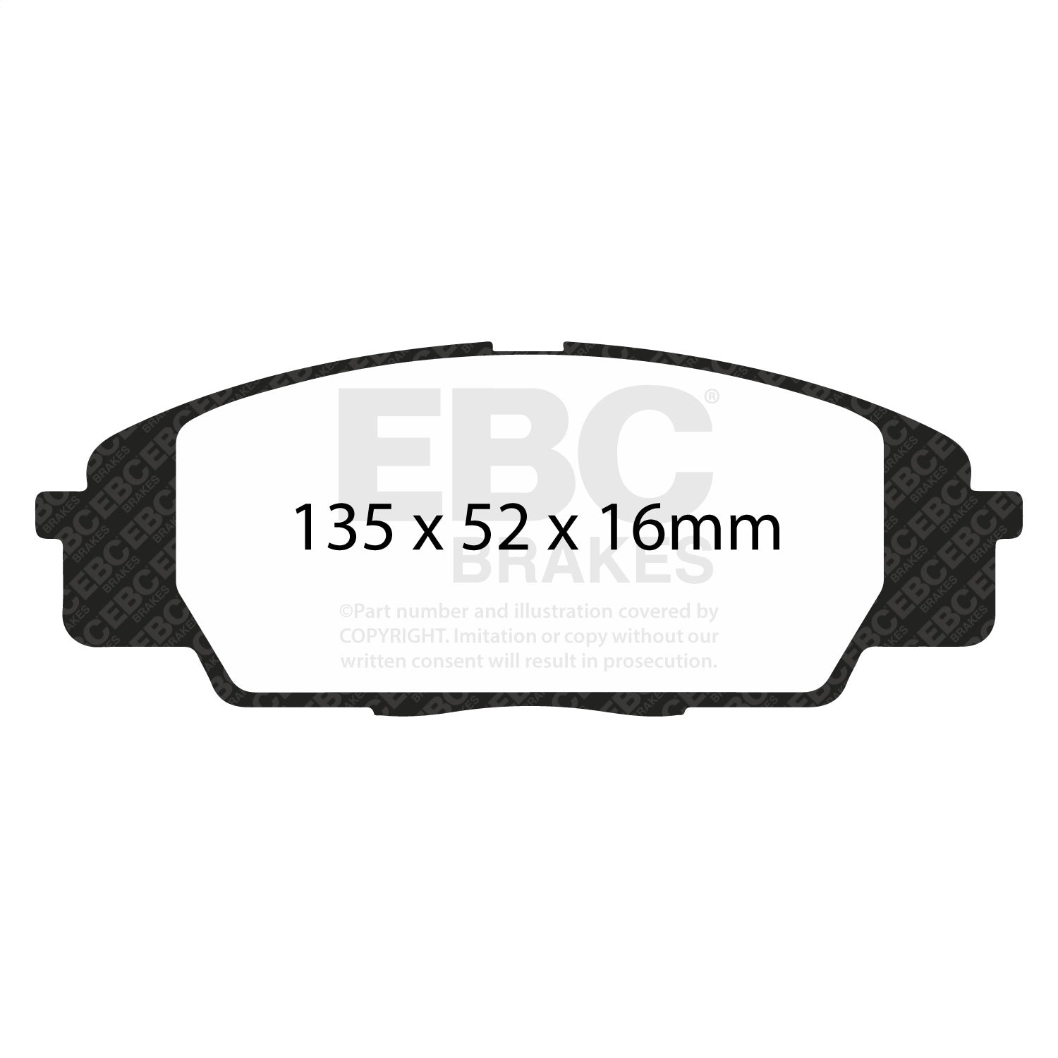 EBC Brakes DP31254C Redstuff Ceramic Low Dust Brake Pads