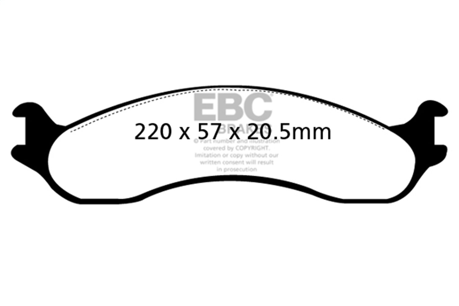 EBC Brakes DP41266R Yellowstuff Street And Track Brake Pads