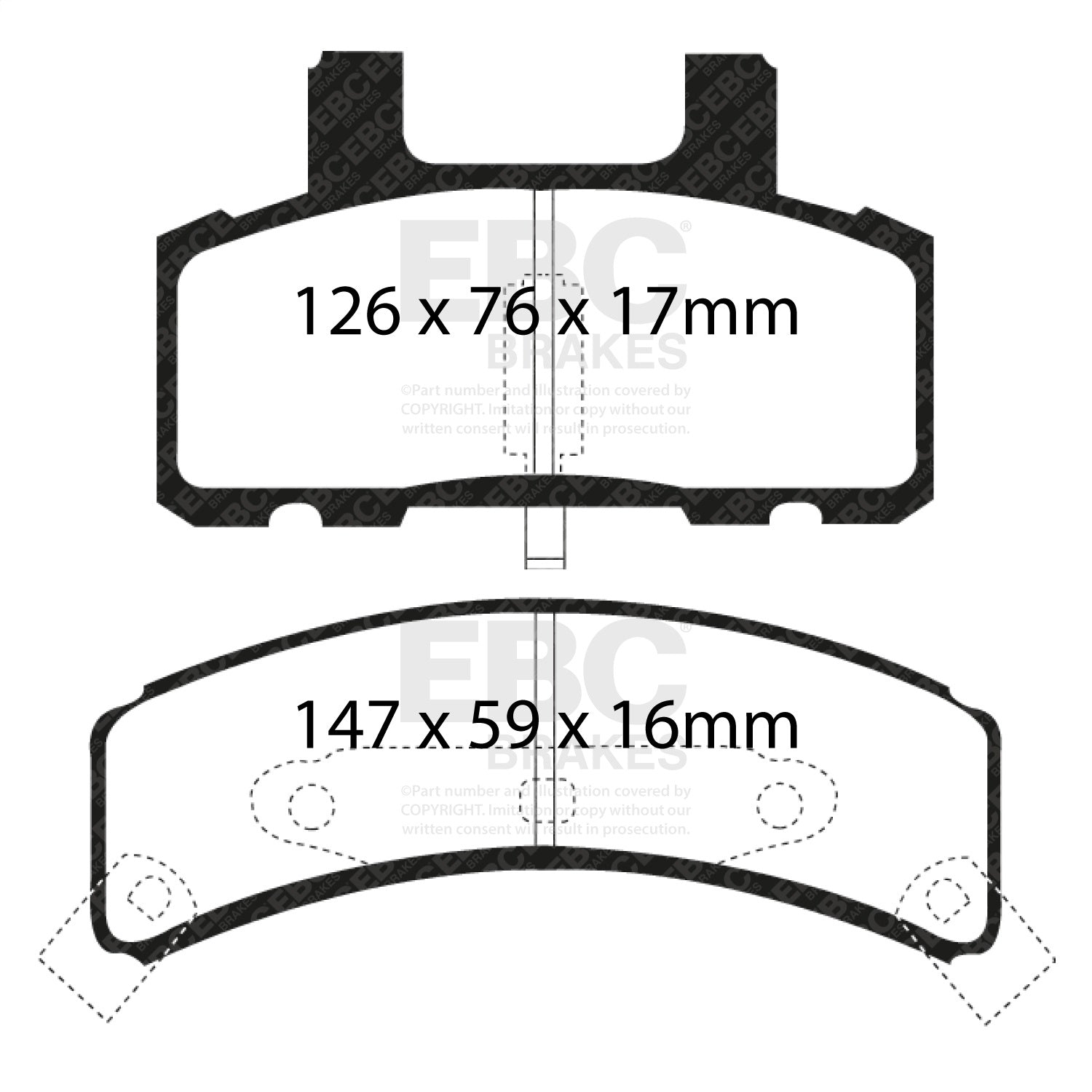 EBC Brakes DP41273R Yellowstuff Street And Track Brake Pads