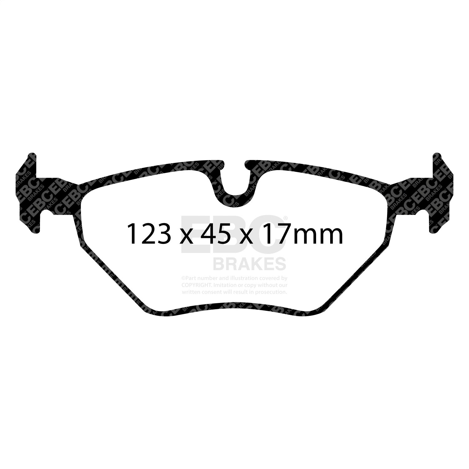 EBC Brakes DP31289C Redstuff Ceramic Low Dust Brake Pads
