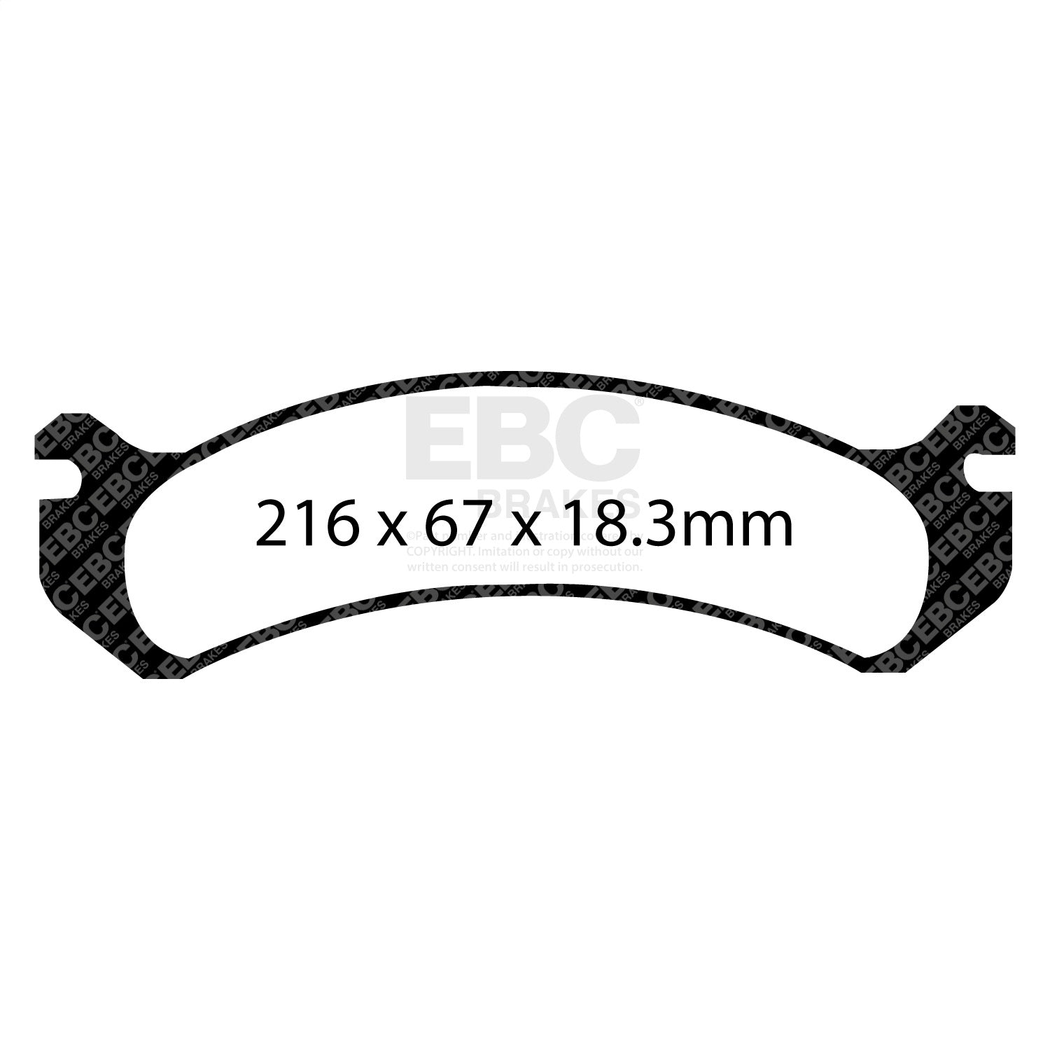 EBC Brakes DP31305C Redstuff Ceramic Low Dust Brake Pads Fits 01-11 DeVille DTS
