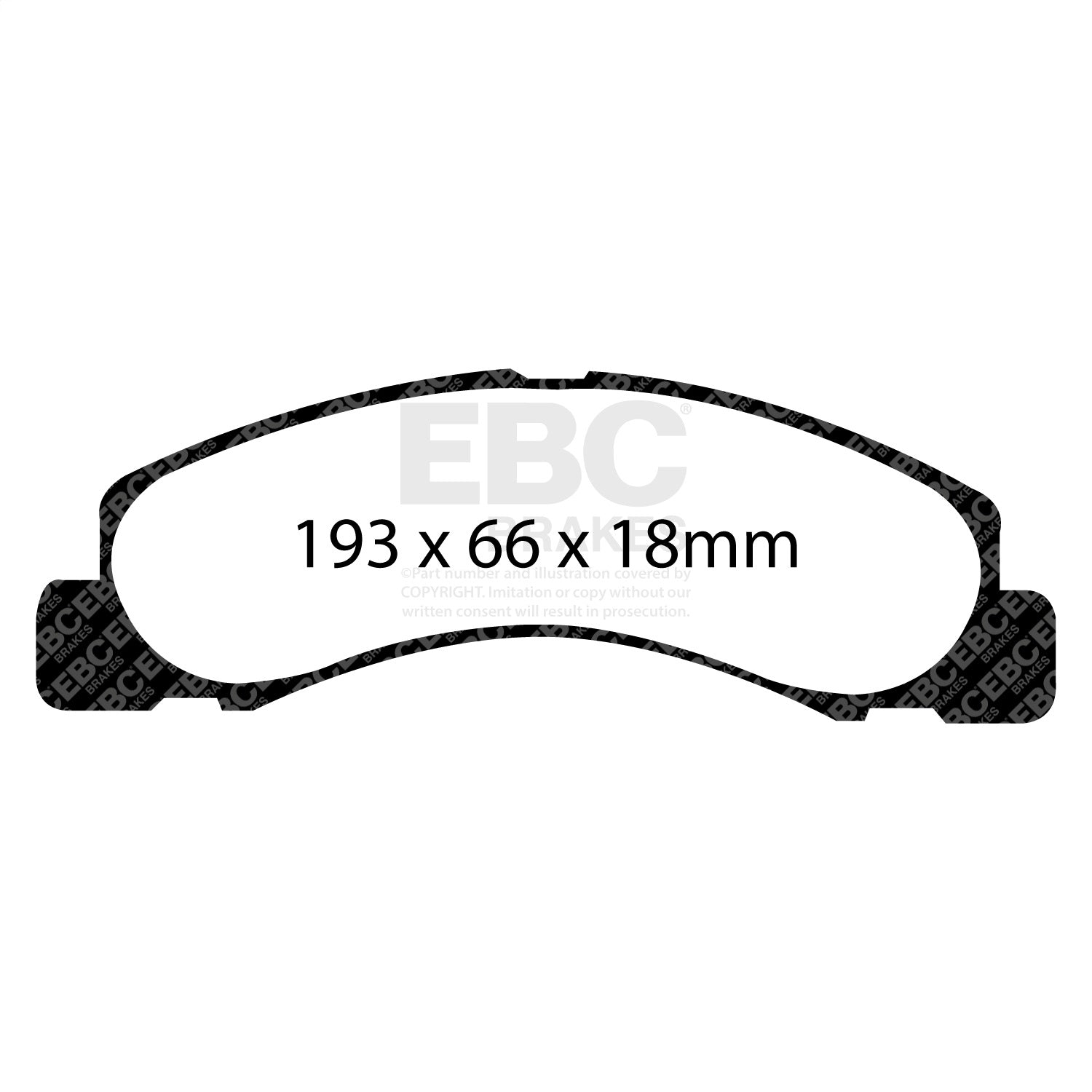 EBC Brakes DP61308 6000 Series Greenstuff Truck/SUV Brakes Disc Pads