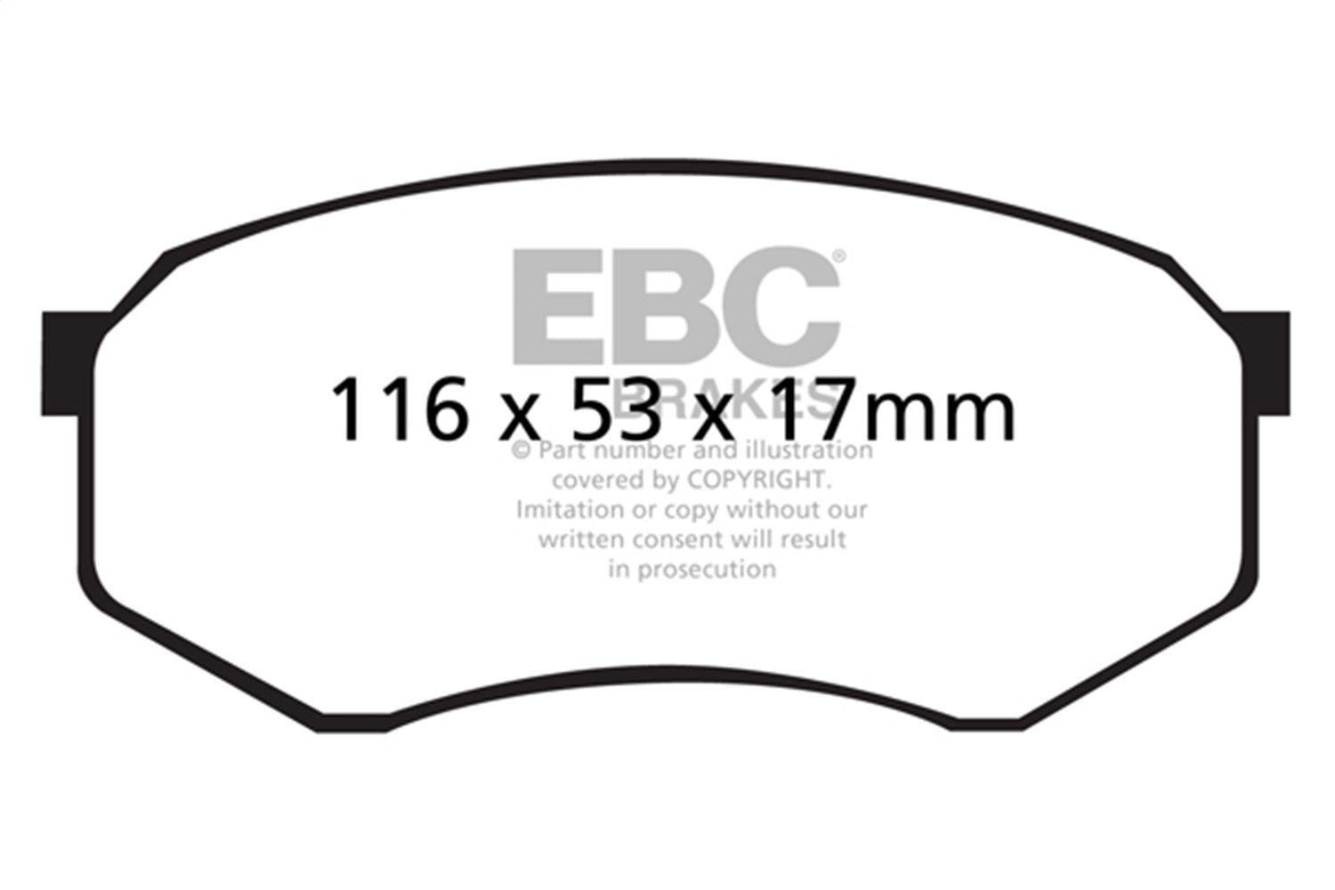 EBC Brakes DP41317R Yellowstuff Street And Track Brake Pads Fits 95-04 Tacoma