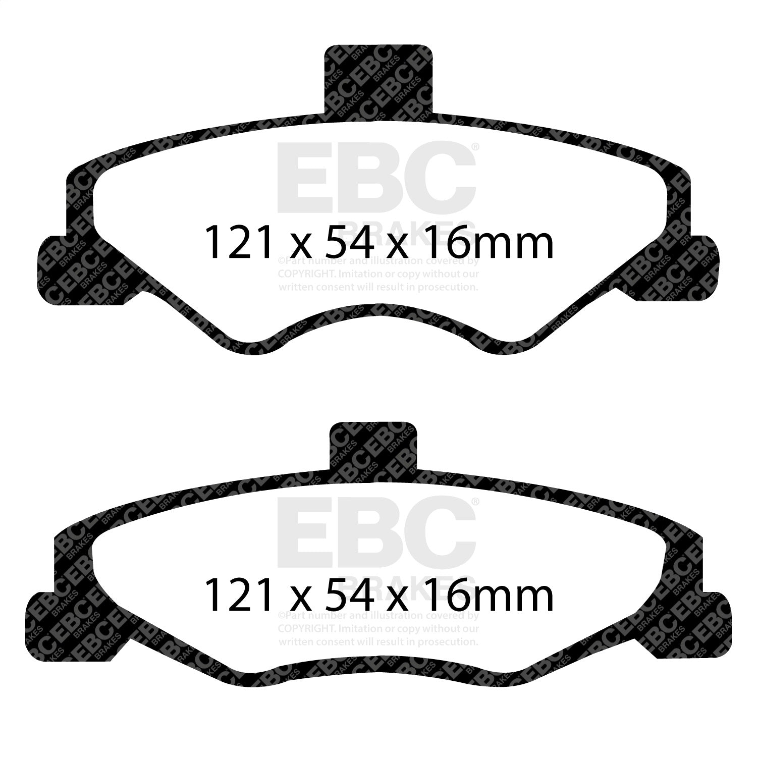 EBC Brakes DP31323C Redstuff Ceramic Low Dust Brake Pads Fits Camaro Firebird