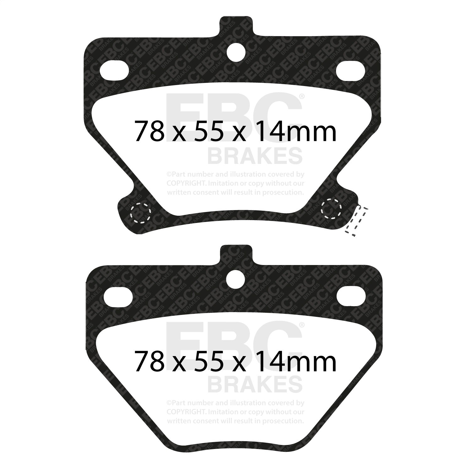 EBC Brakes DP31326C Redstuff Ceramic Low Dust Brake Pads