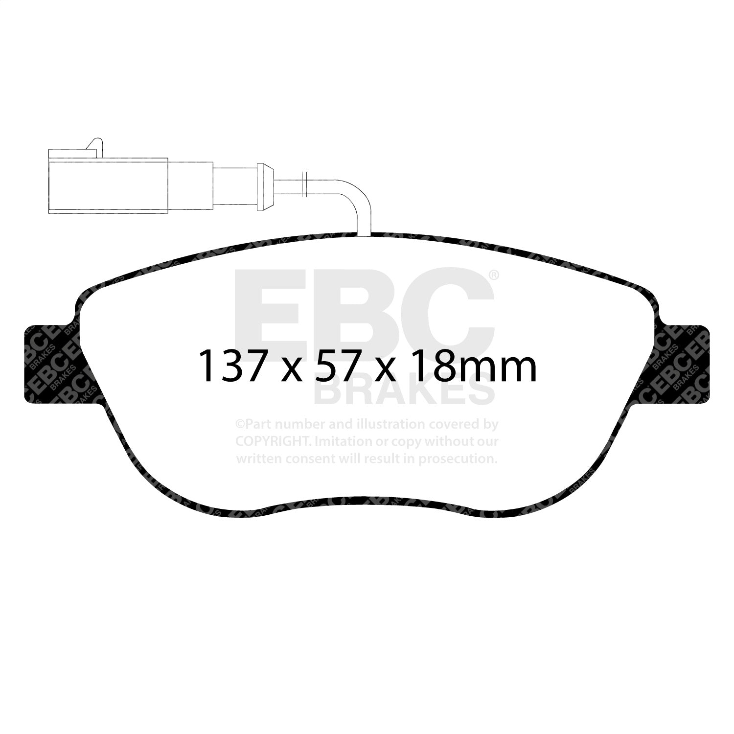 EBC Brakes DP21383 Greenstuff 2000 Series Sport Brake Pads Fits 12-13 500
