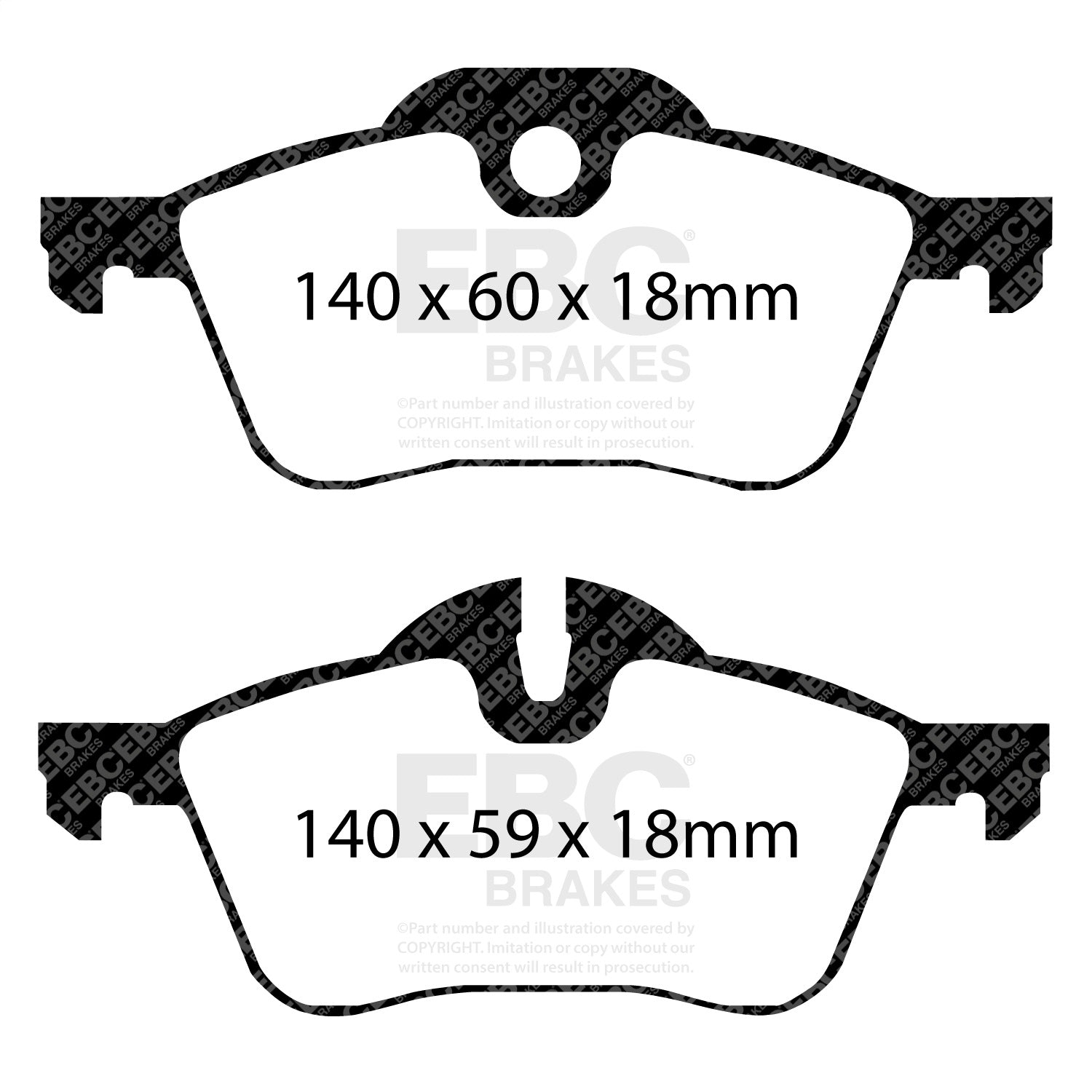EBC Brakes DP31388C Redstuff Ceramic Low Dust Brake Pads Fits 02-09 Cooper