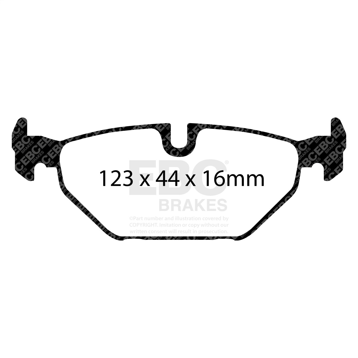 EBC Brakes DP31405C Redstuff Ceramic Low Dust Brake Pads Fits 00-09 9-5