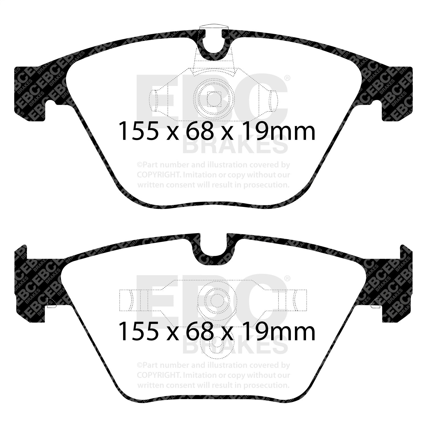 EBC Brakes DP51449NDX Bluestuff NDX Full Race Brake Pads