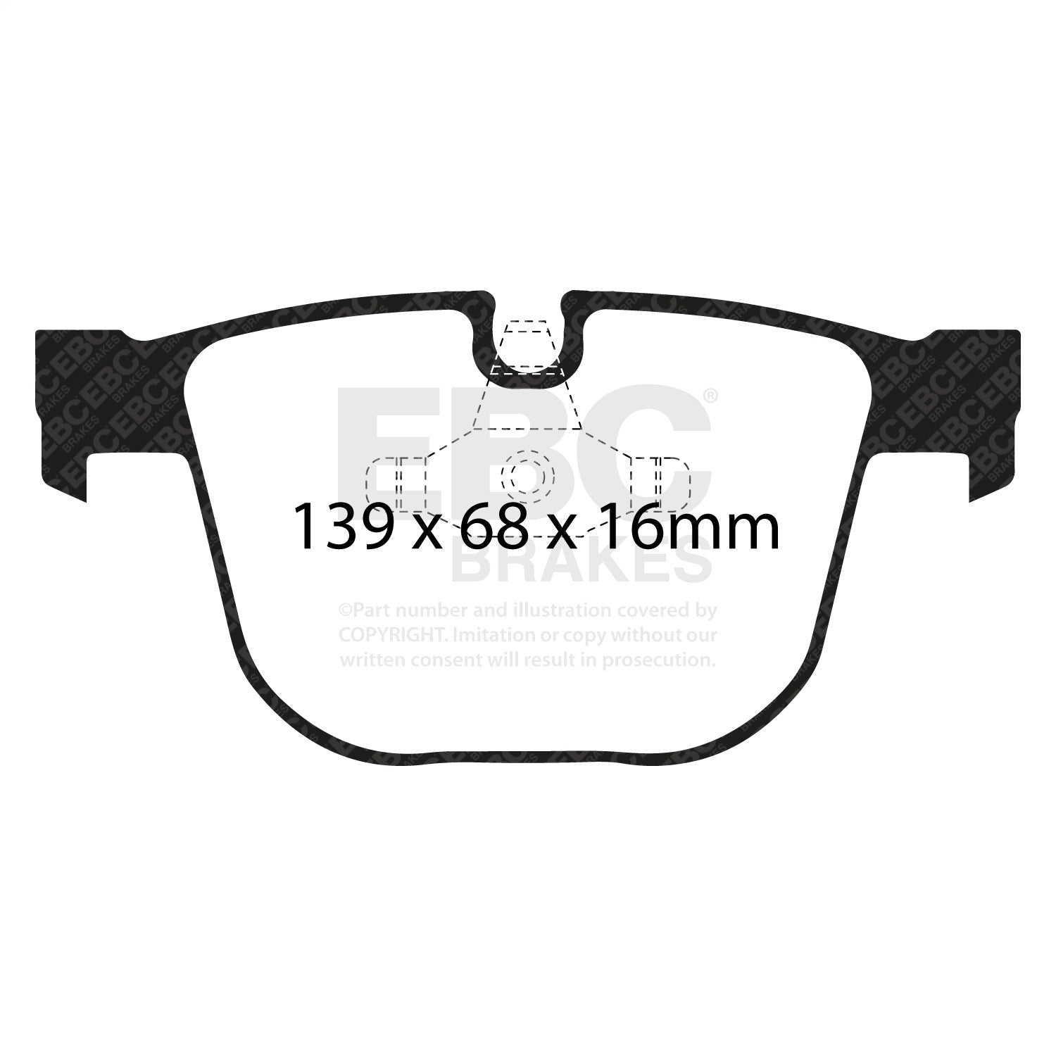 EBC Brakes DP51451NDX Bluestuff NDX Full Race Brake Pads