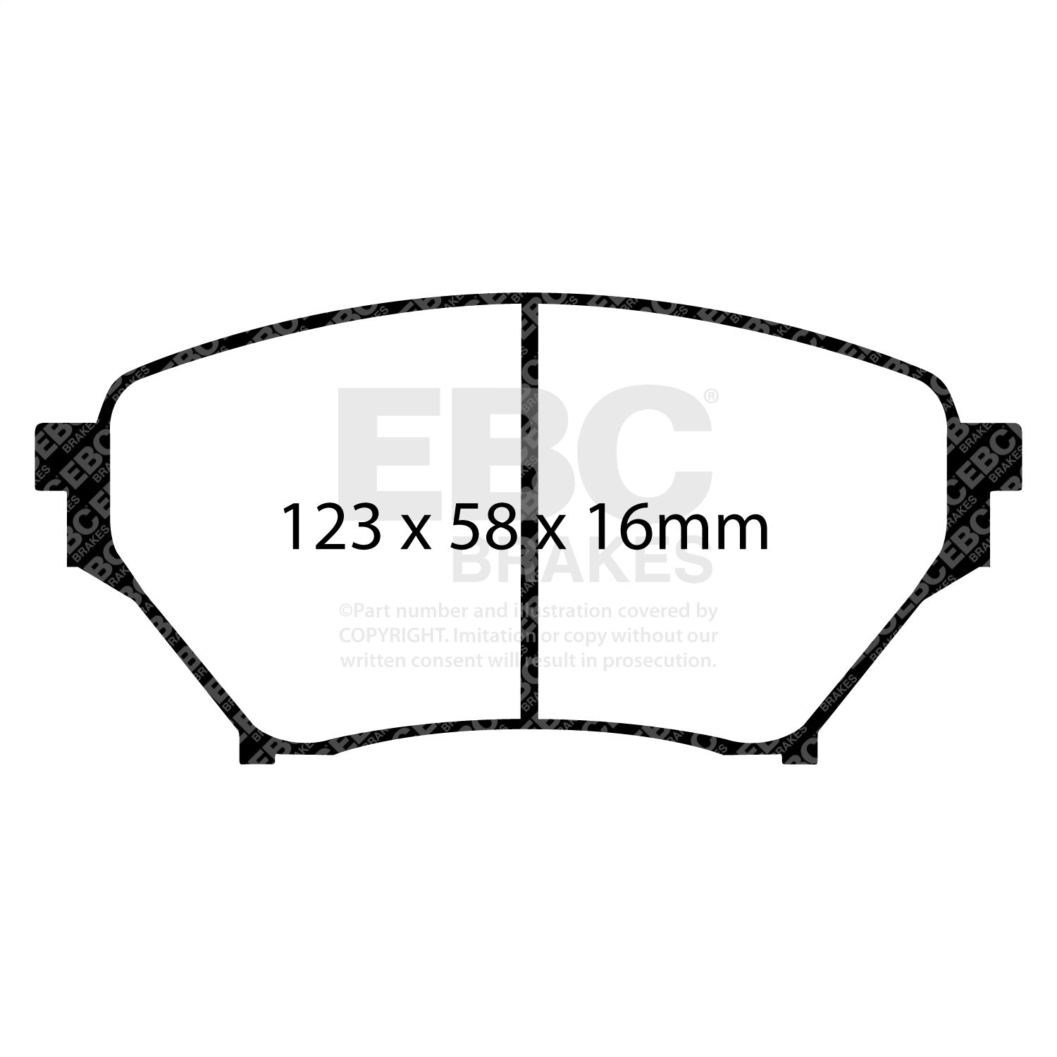 EBC Brakes DP31452C Redstuff Ceramic Low Dust Brake Pads Fits 01-05 Miata
