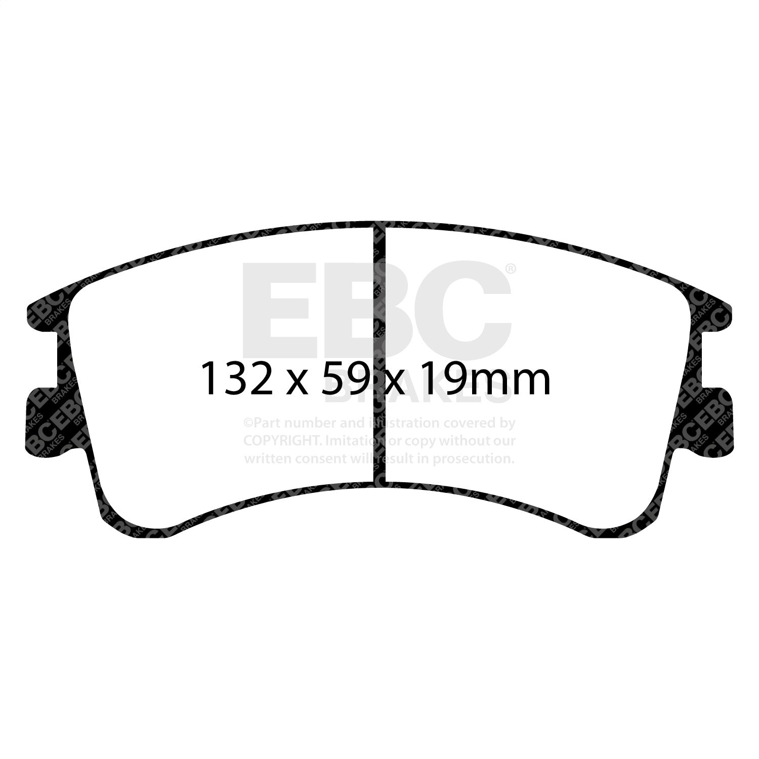 EBC Brakes DP41465R Yellowstuff Street And Track Brake Pads Fits 03-05 6