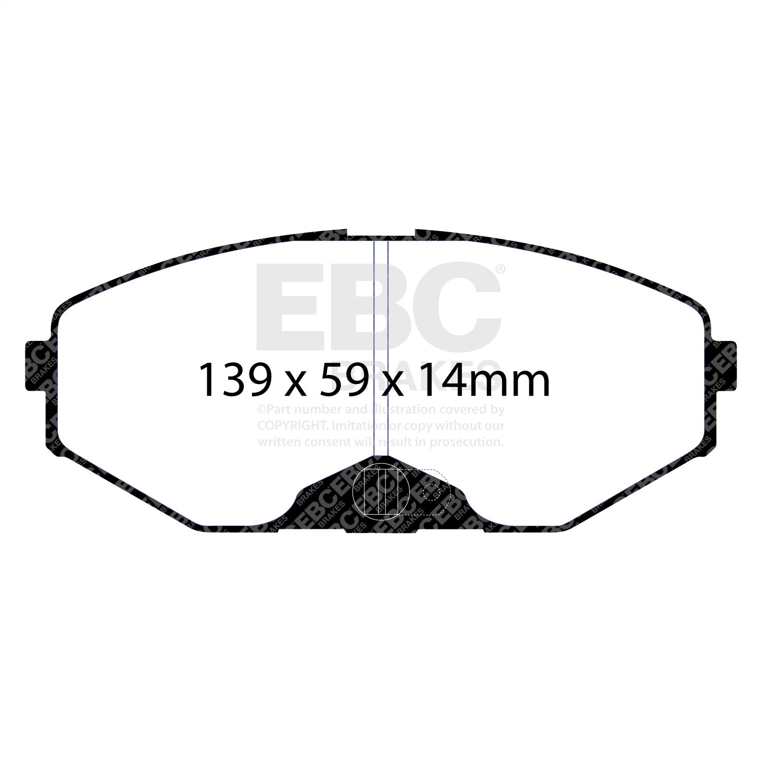 EBC Brakes DP31471C Redstuff Ceramic Low Dust Brake Pads Fits 93-97 J30