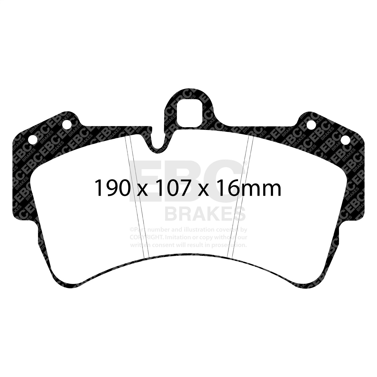 EBC Brakes ED91473 Truck/SUV Extra Duty Brake Pads Fits 03-17 Cayenne Q7 Touareg