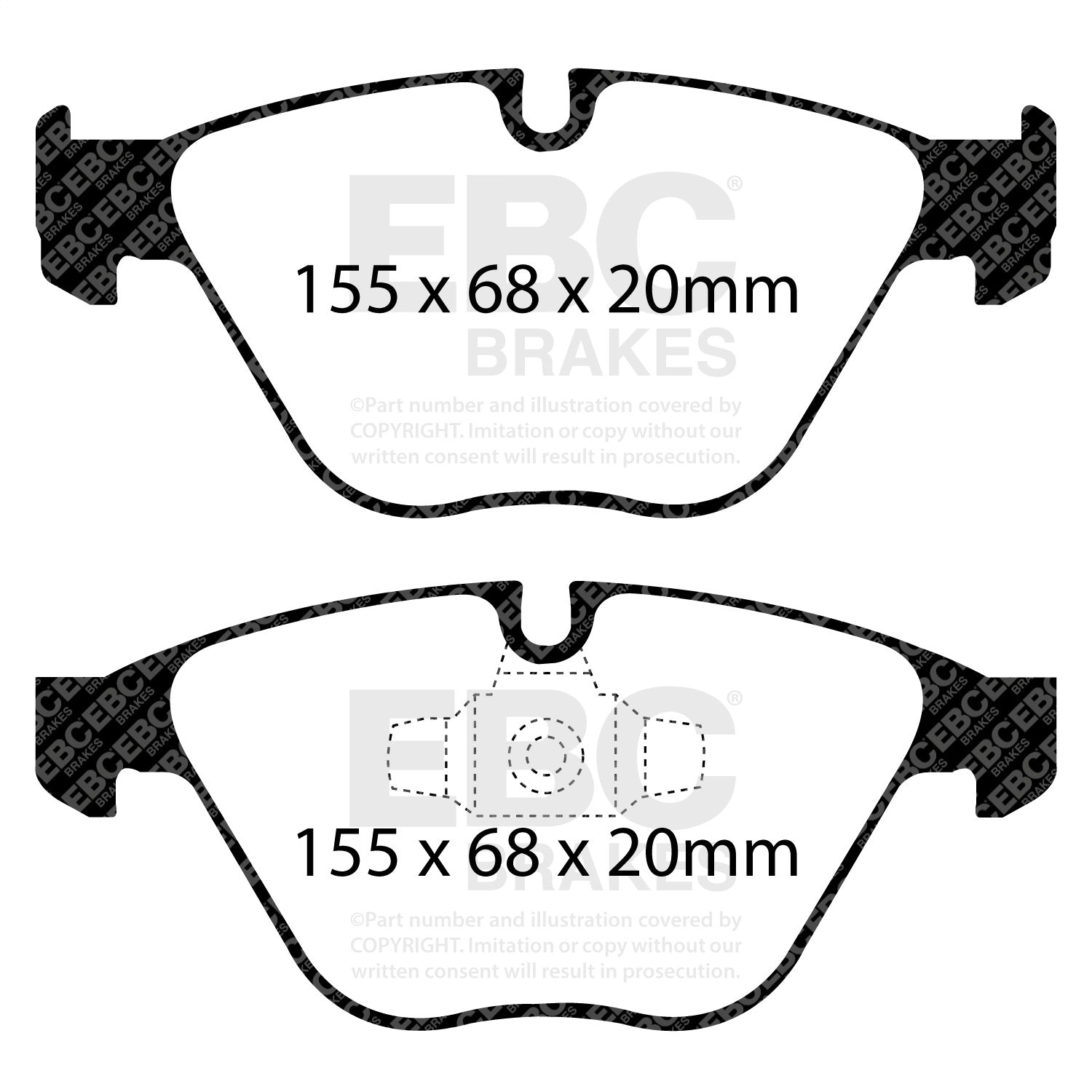 EBC Brakes DP41512R Yellowstuff Street And Track Brake Pads