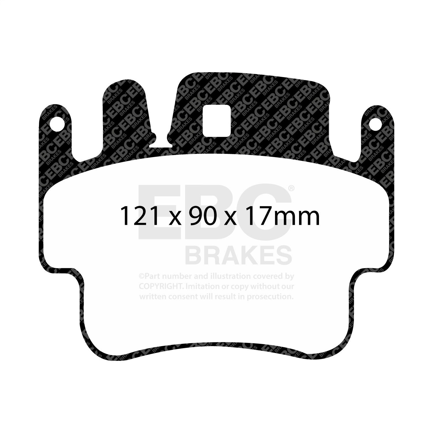 EBC Brakes DP31514C Redstuff Ceramic Low Dust Brake Pads Fits 911 Boxster Cayman