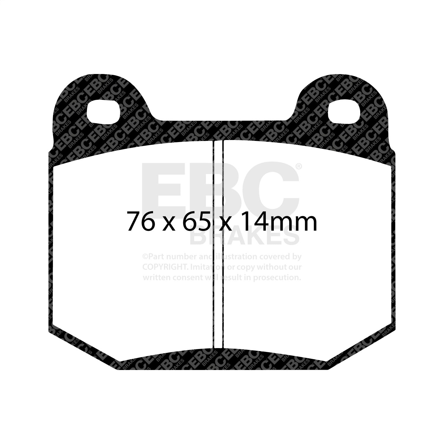 EBC Brakes DP41538R Yellowstuff Street And Track Brake Pads Fits 03-06 Lancer