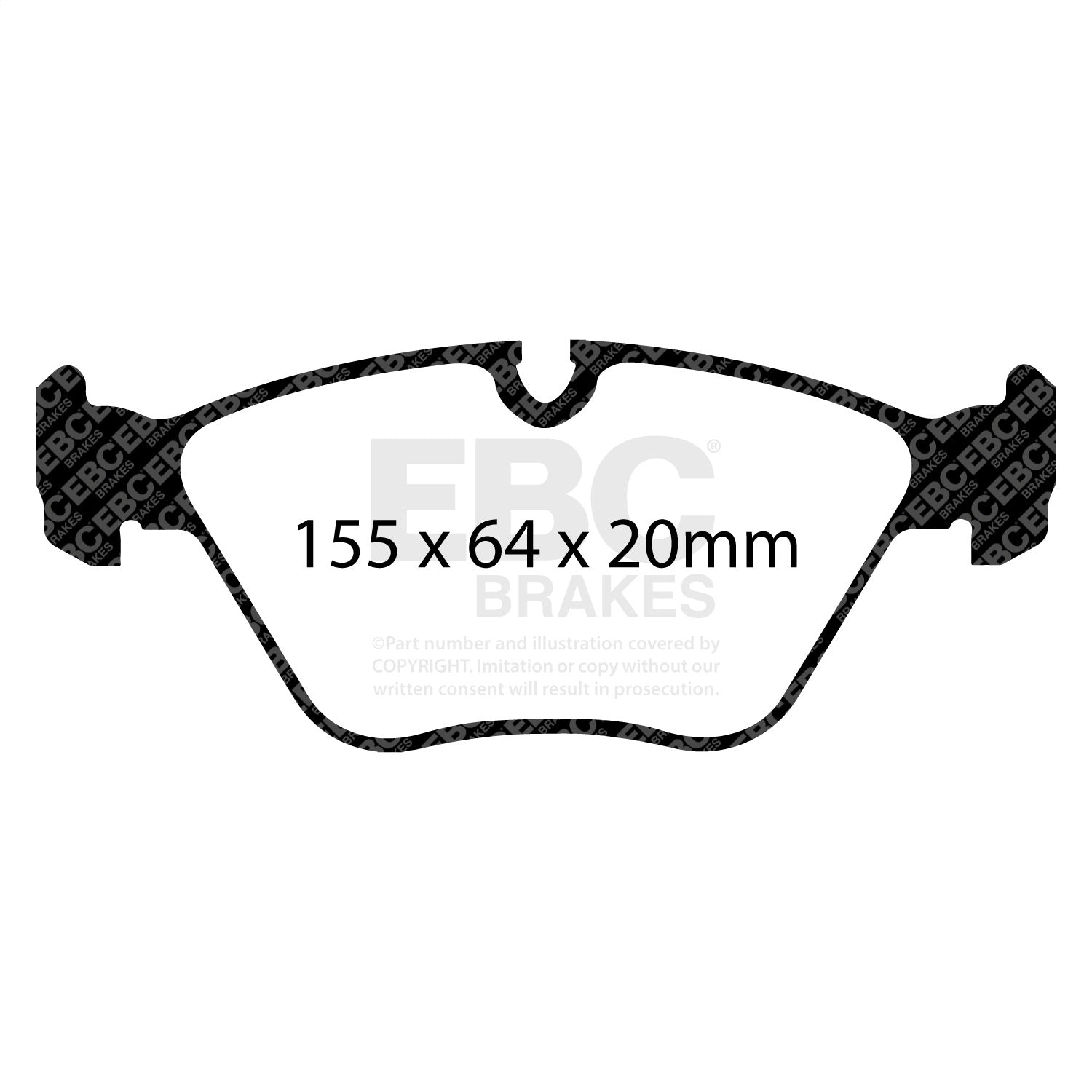 EBC Brakes DP31552C Redstuff Ceramic Low Dust Brake Pads