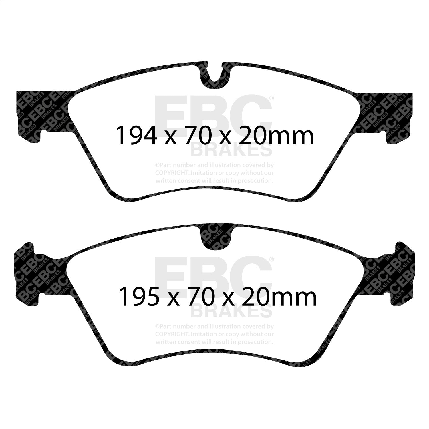 EBC Brakes DP61592 6000 Series Greenstuff Truck/SUV Brakes Disc Pads