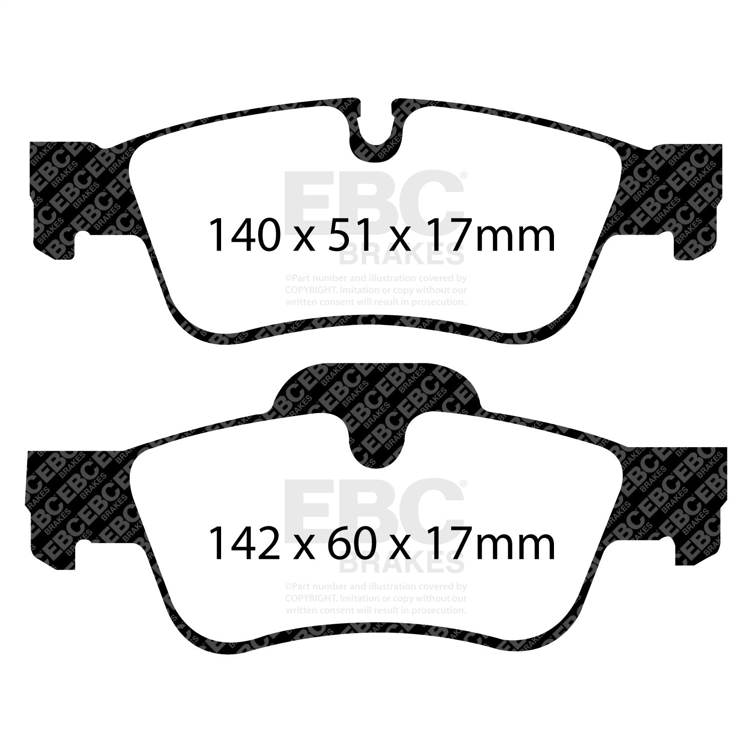 EBC Brakes DP41593R Yellowstuff Street And Track Brake Pads