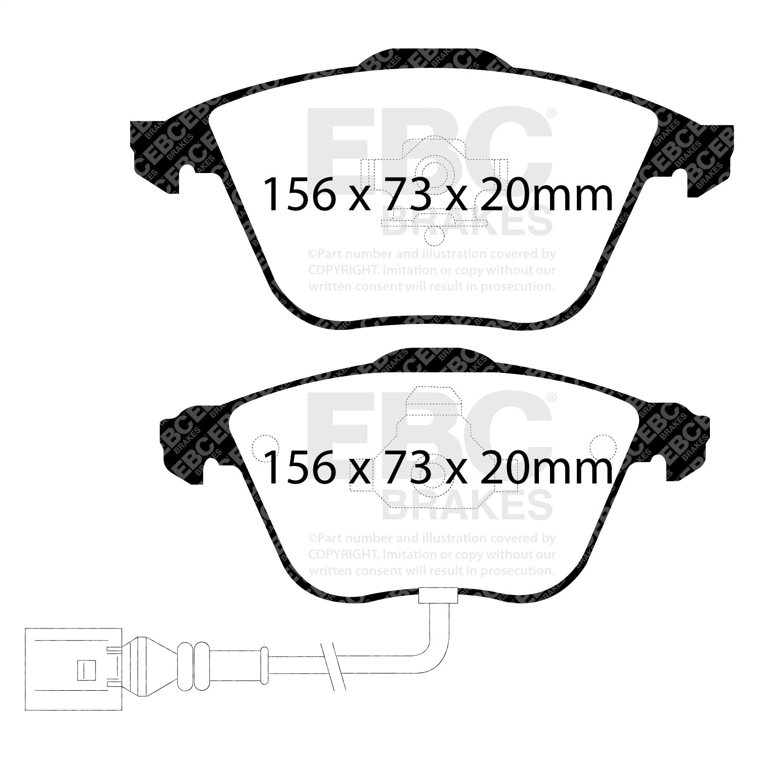 EBC Brakes DP41594R Yellowstuff Street And Track Brake Pads Fits 08-11 CC R32