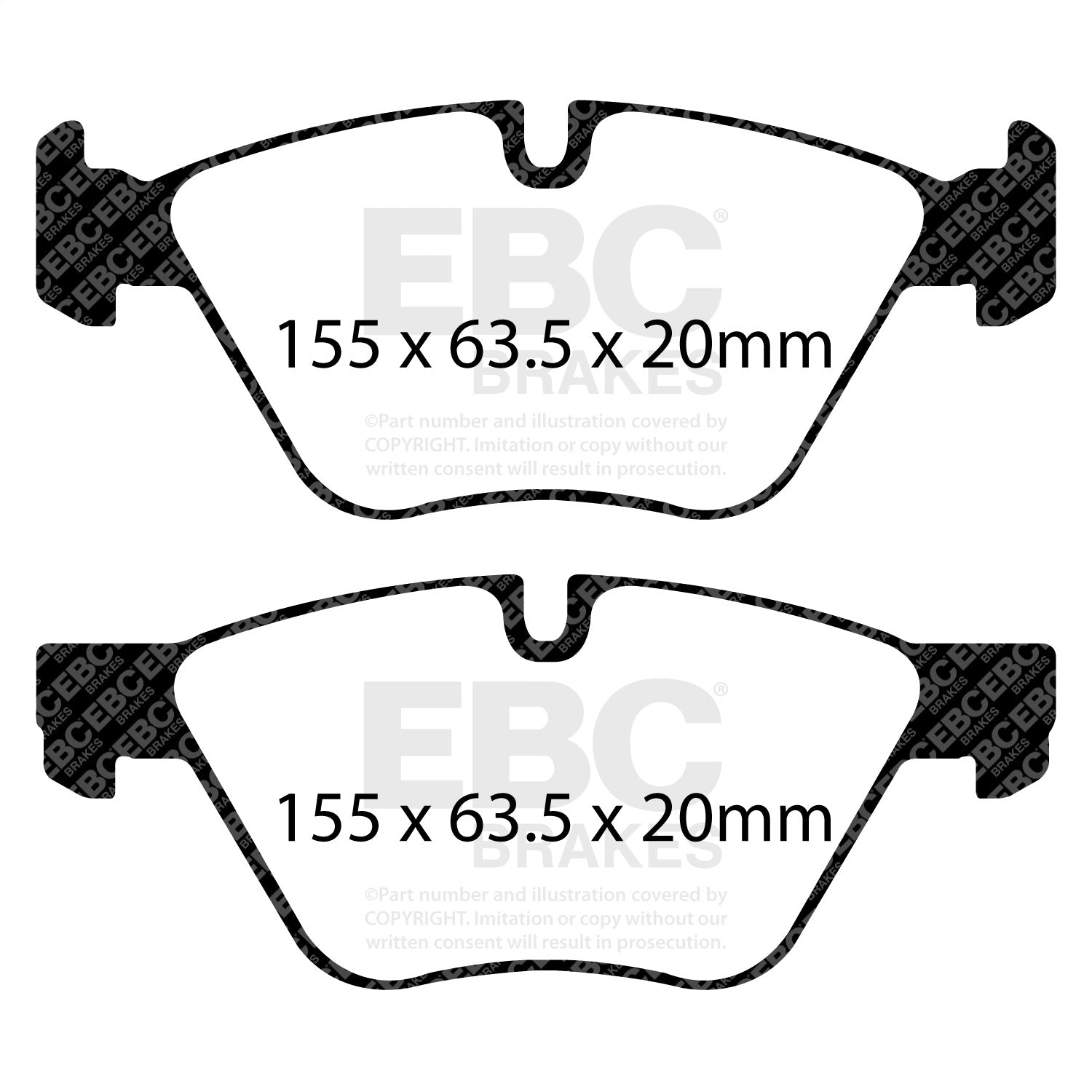 EBC Brakes DP31600C Redstuff Ceramic Low Dust Brake Pads Fits 08-13 128i