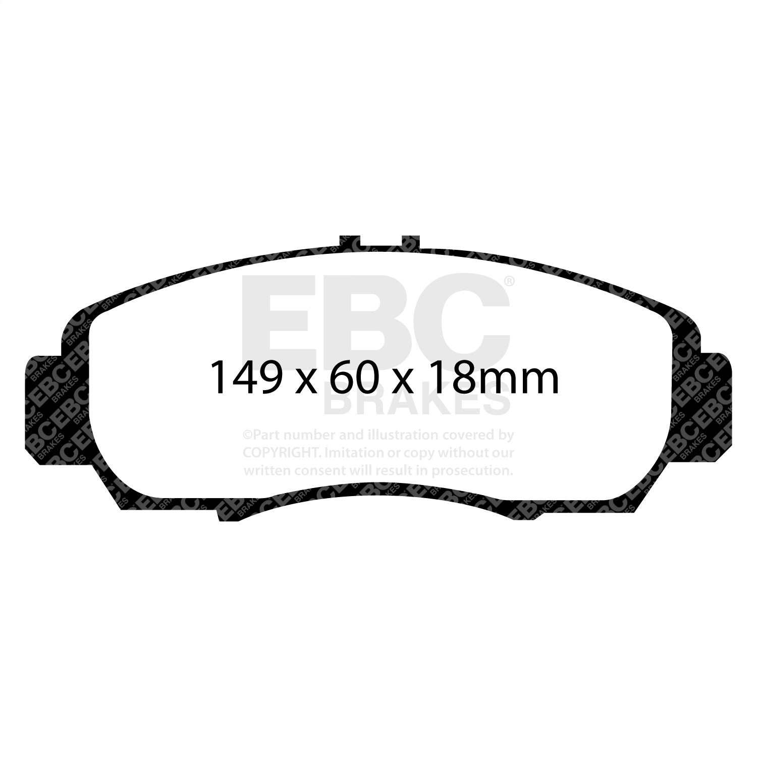 EBC Brakes DP31610C Redstuff Ceramic Low Dust Brake Pads