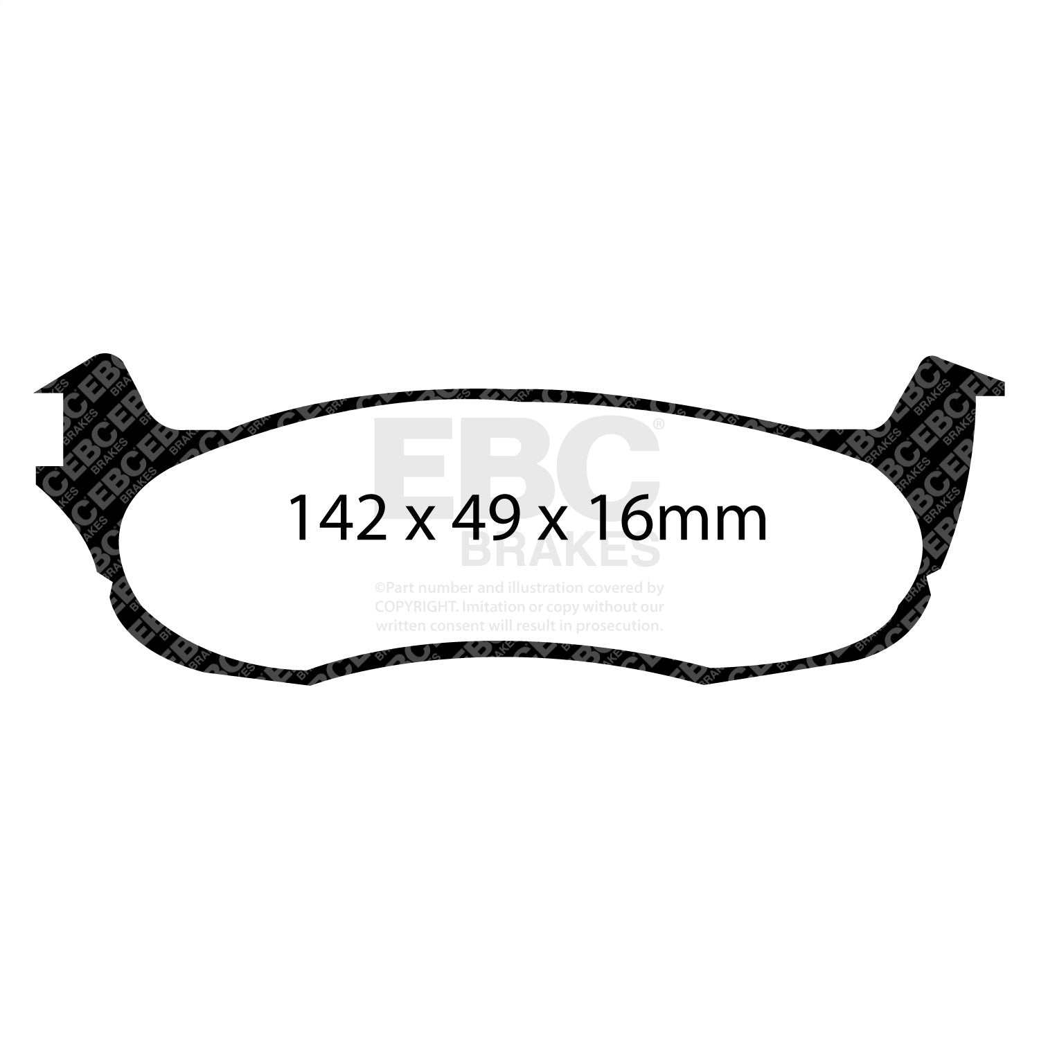 EBC Brakes DP41633R Yellowstuff Street And Track Brake Pads