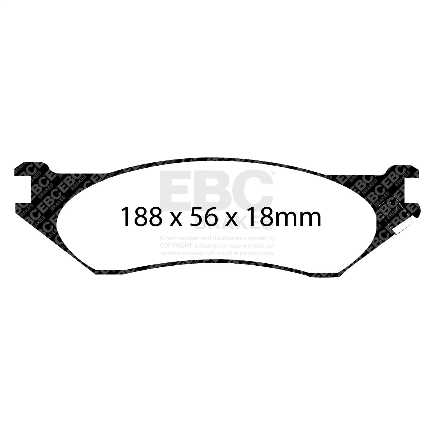 EBC Brakes DP61638 6000 Series Greenstuff Truck/SUV Brakes Disc Pads