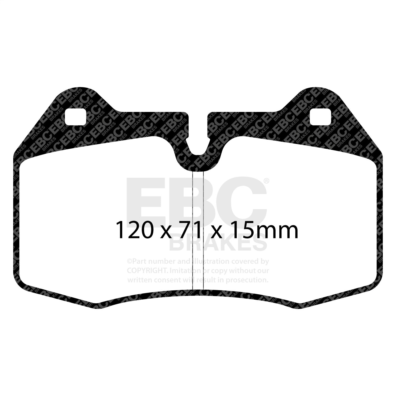 EBC Brakes DP31644C Redstuff Ceramic Low Dust Brake Pads Fits 350Z G35 Sentra