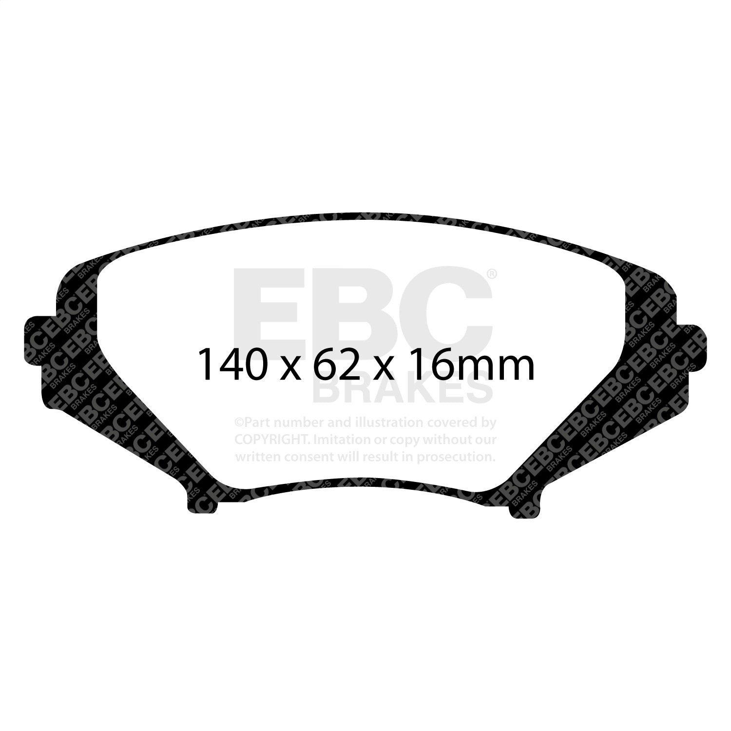 EBC Brakes DP41665R Yellowstuff Street And Track Brake Pads Fits 04-11 RX-8