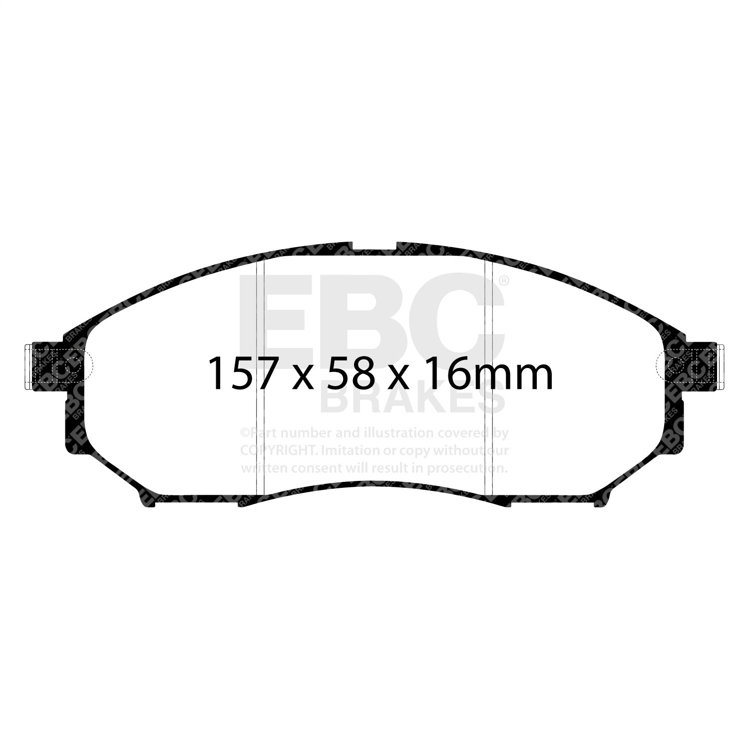 EBC Brakes DP61671 6000 Series Greenstuff Truck/SUV Brakes Disc Pads