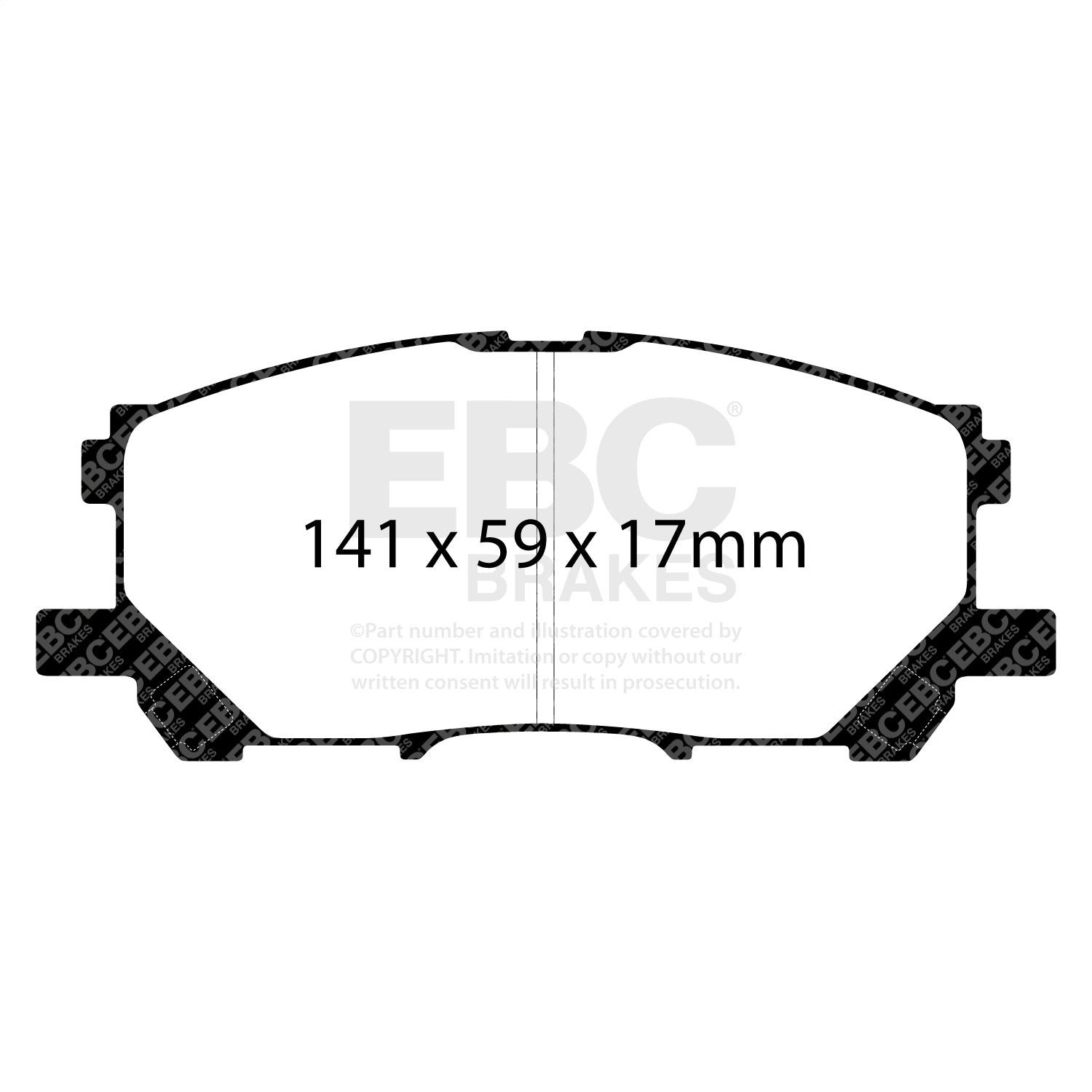 EBC Brakes DP41681R Yellowstuff Street And Track Brake Pads