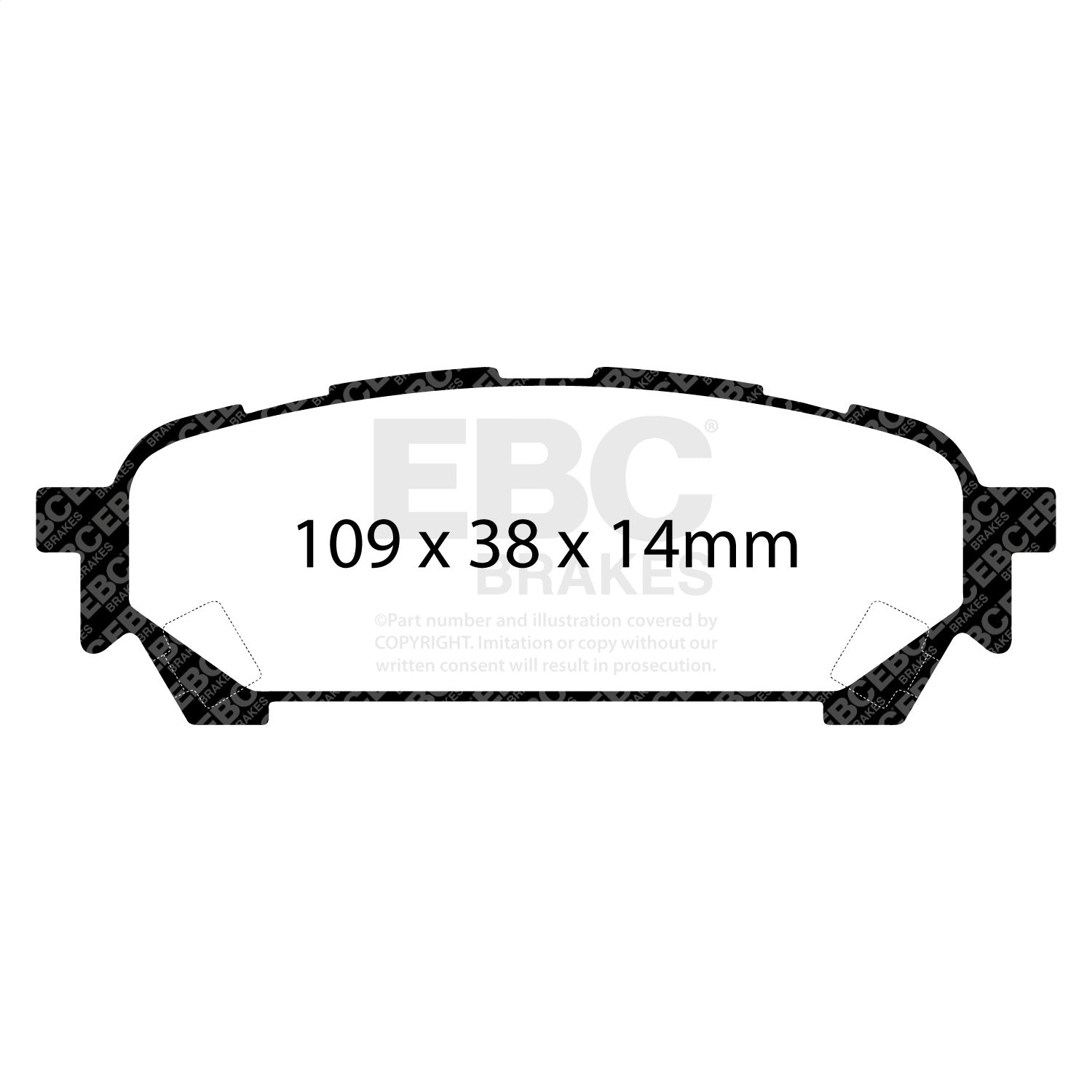 EBC Brakes UD1004 Ultimax  Brake Pads Fits 03-08 9-2X Forester Impreza