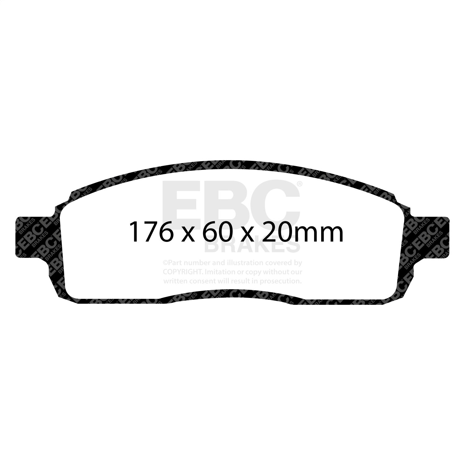 EBC Brakes ED91696/2 Truck/SUV Extra Duty Brake Pads Fits 04-08 F-150 Mark LT