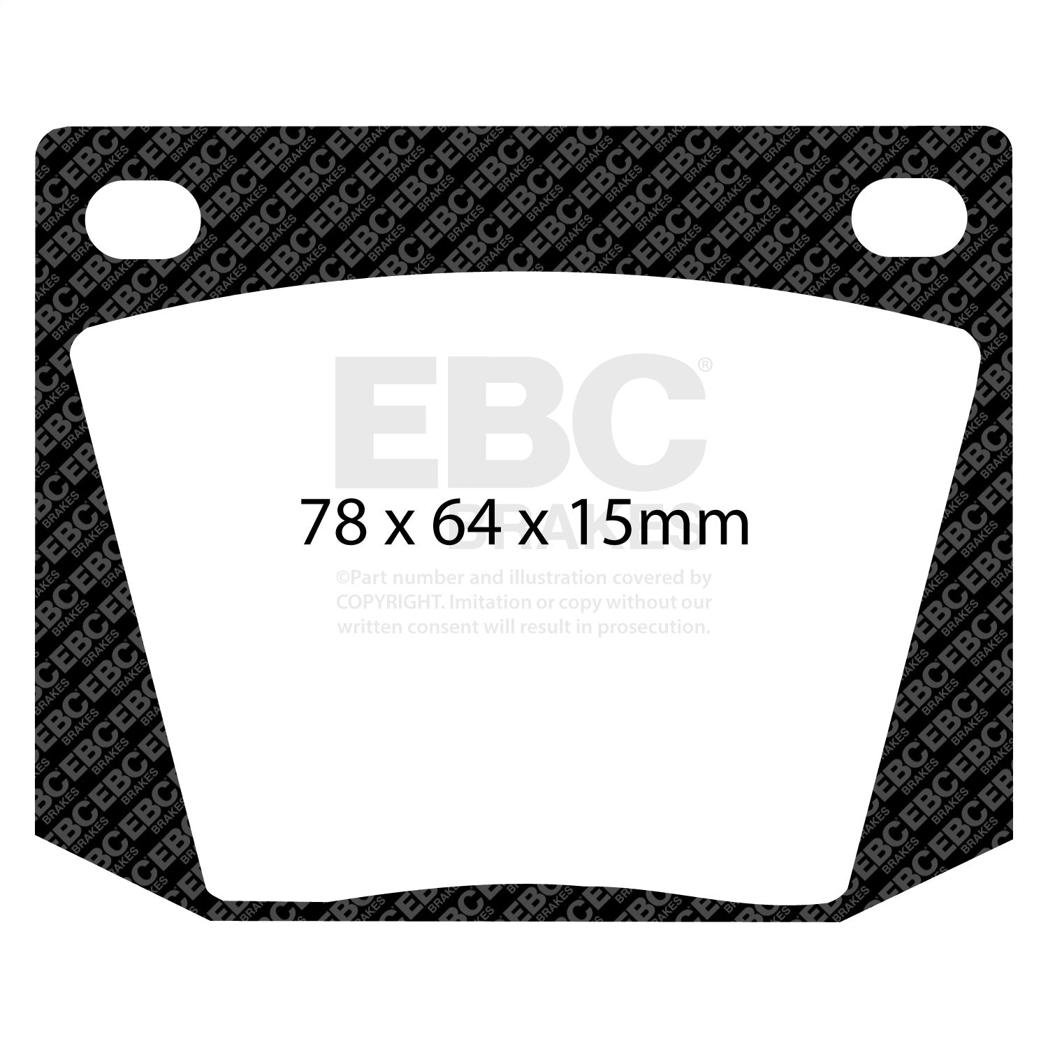 EBC Brakes DP4169R Yellowstuff Street And Track Brake Pads Fits 63-72 Cobra GT