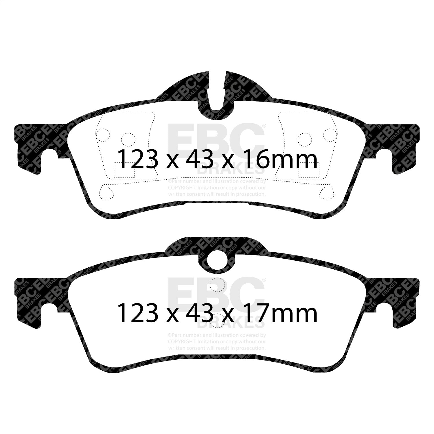 EBC Brakes DP21701 Greenstuff 2000 Series Sport Brake Pads Fits 04-09 Cooper